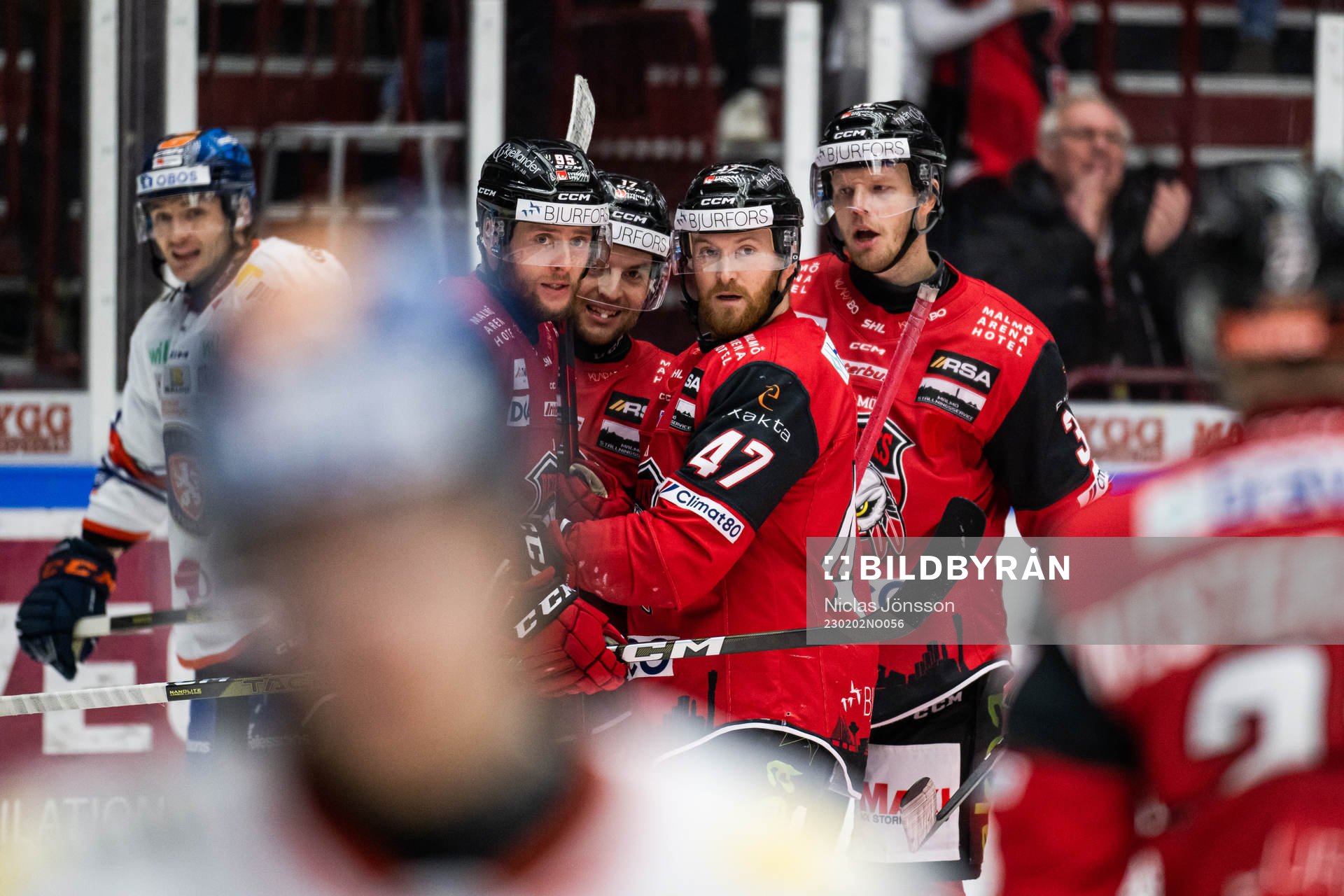 Malmö Redhawks Carl Persson, Pathrik Westerholm, Joakim