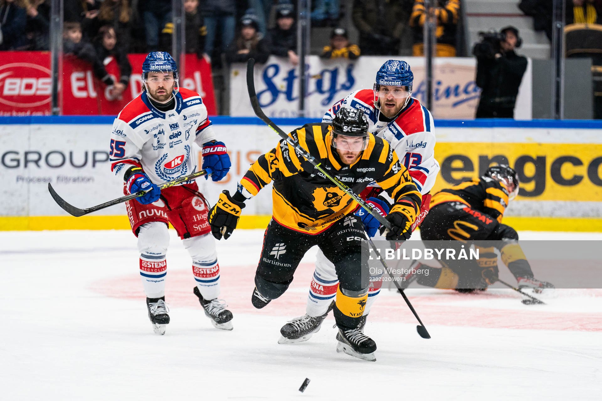Oskarshamns Jiri Smejkal och Skellefteås Filip Sandberg
