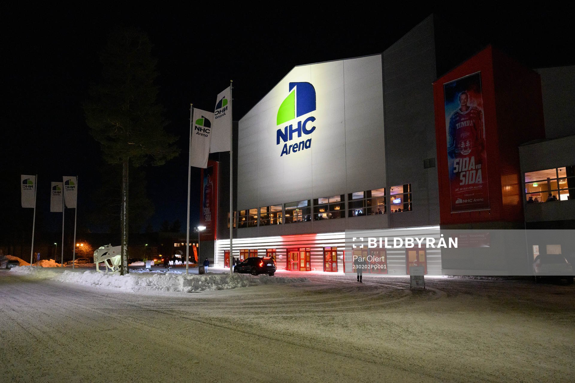 NHC Arena innan ishockeymatchen i SHL mellan Timrå och HV71