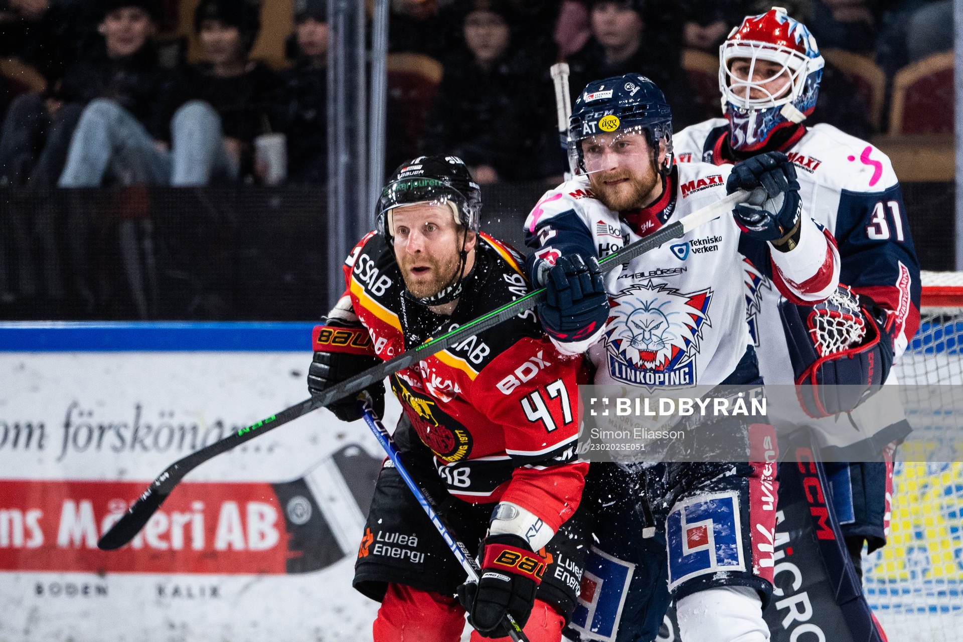 Luleås Leo Komarov och Linköpings Linus Hultström