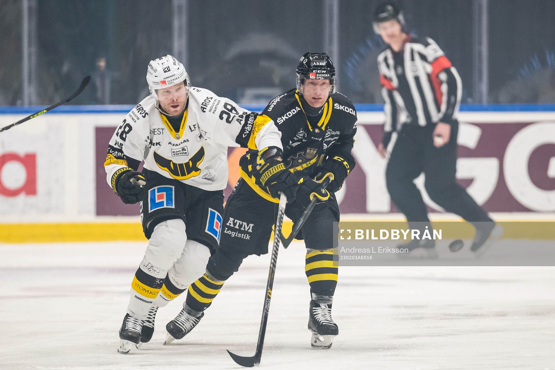 Västerås Lukas Zetterberg och AIKs Richard Gynge