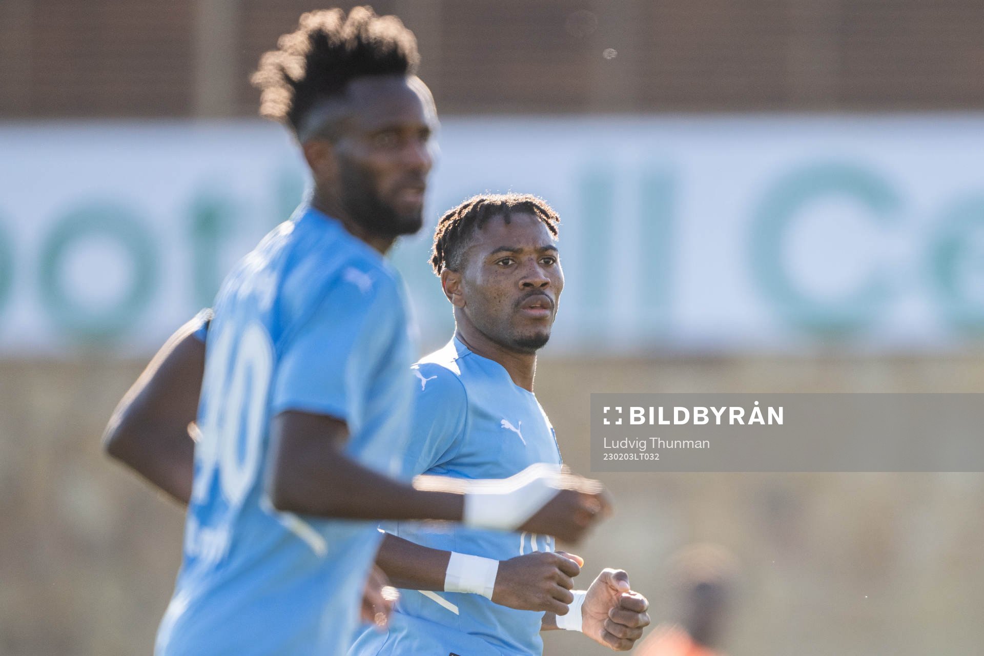 Emmanuel Lomotey and Samuel Kotto of Malmö FF
