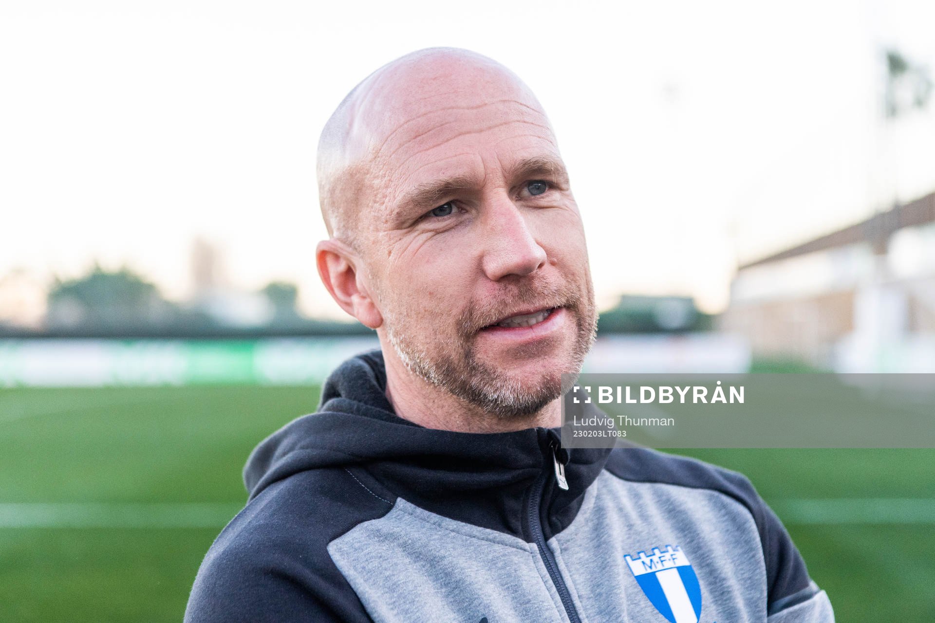 Head coach Henrik Rydström of Malmö FF is interviewed