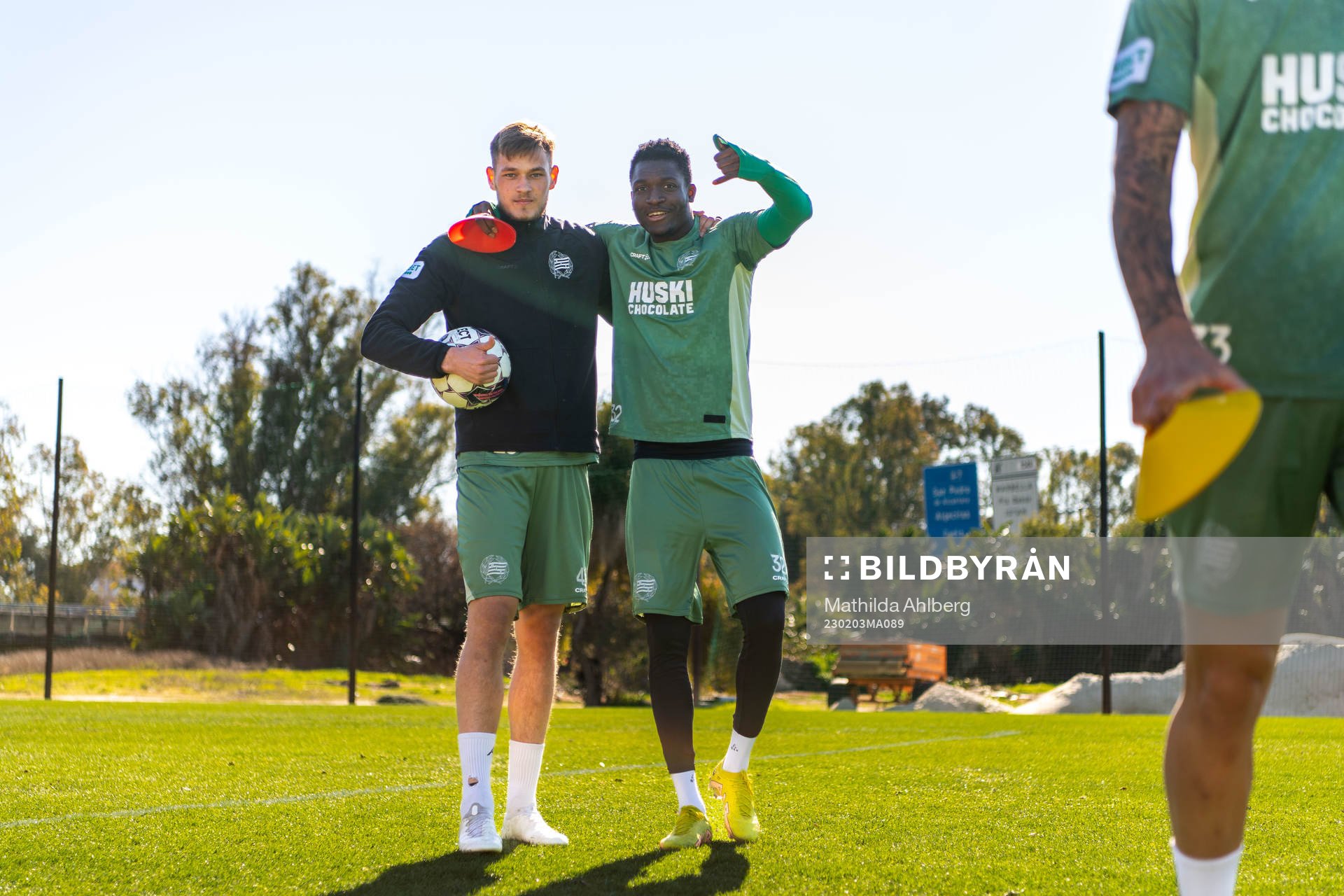 Ludvig Svanberg och Nathaniel Adjei