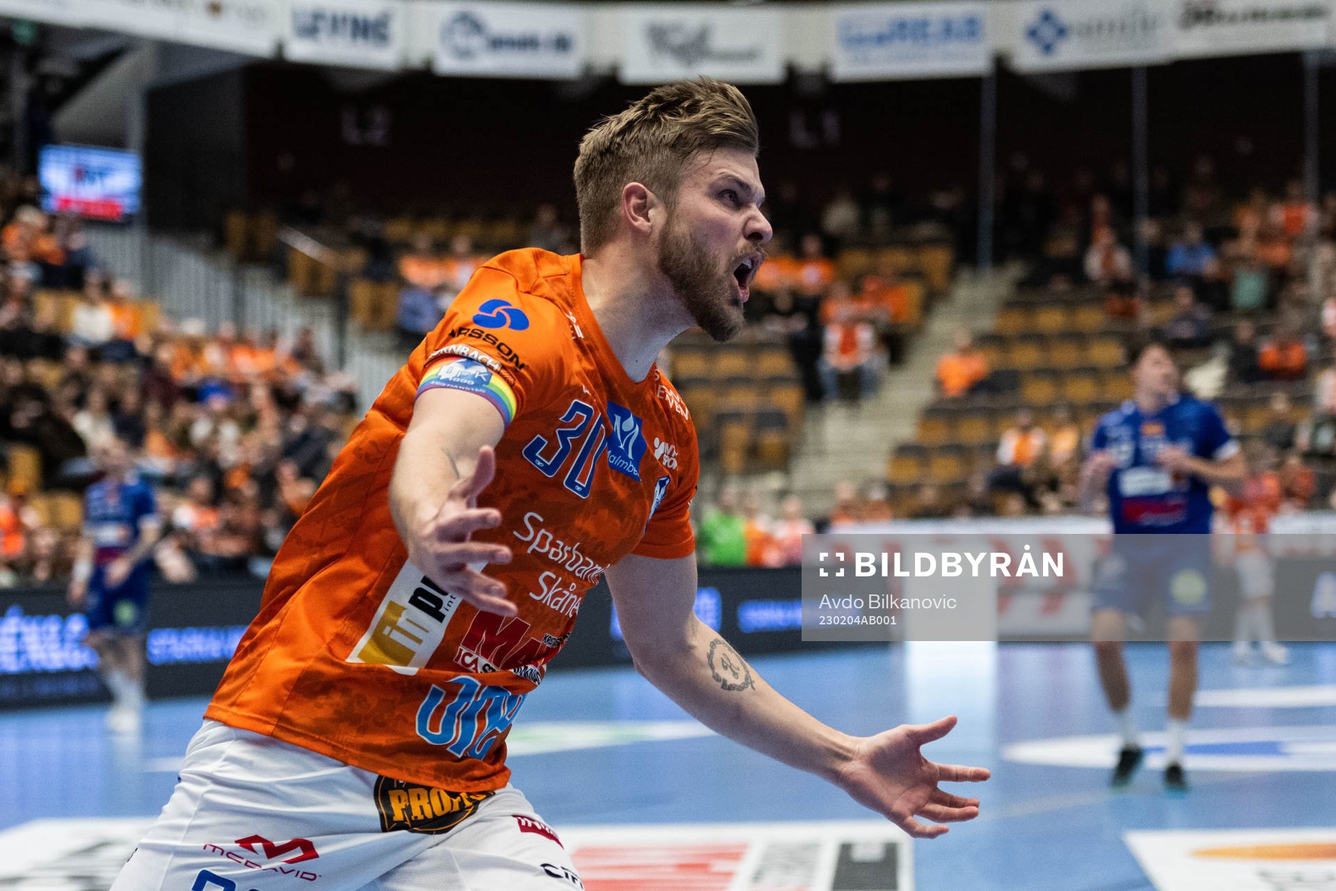 IFK Kristianstads Anton Halen jublar