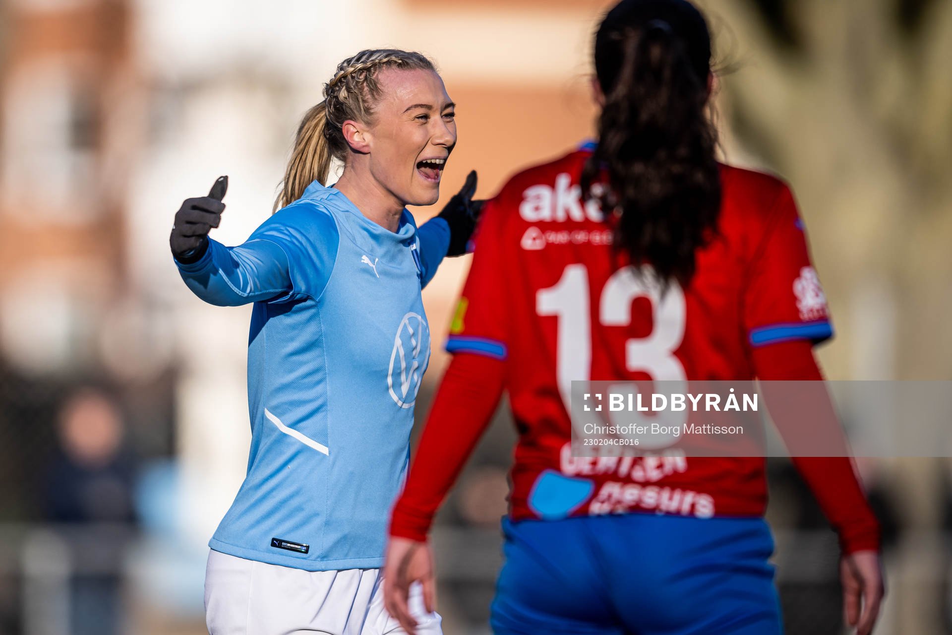 Malmö FFs Madeleine Hejde jublar