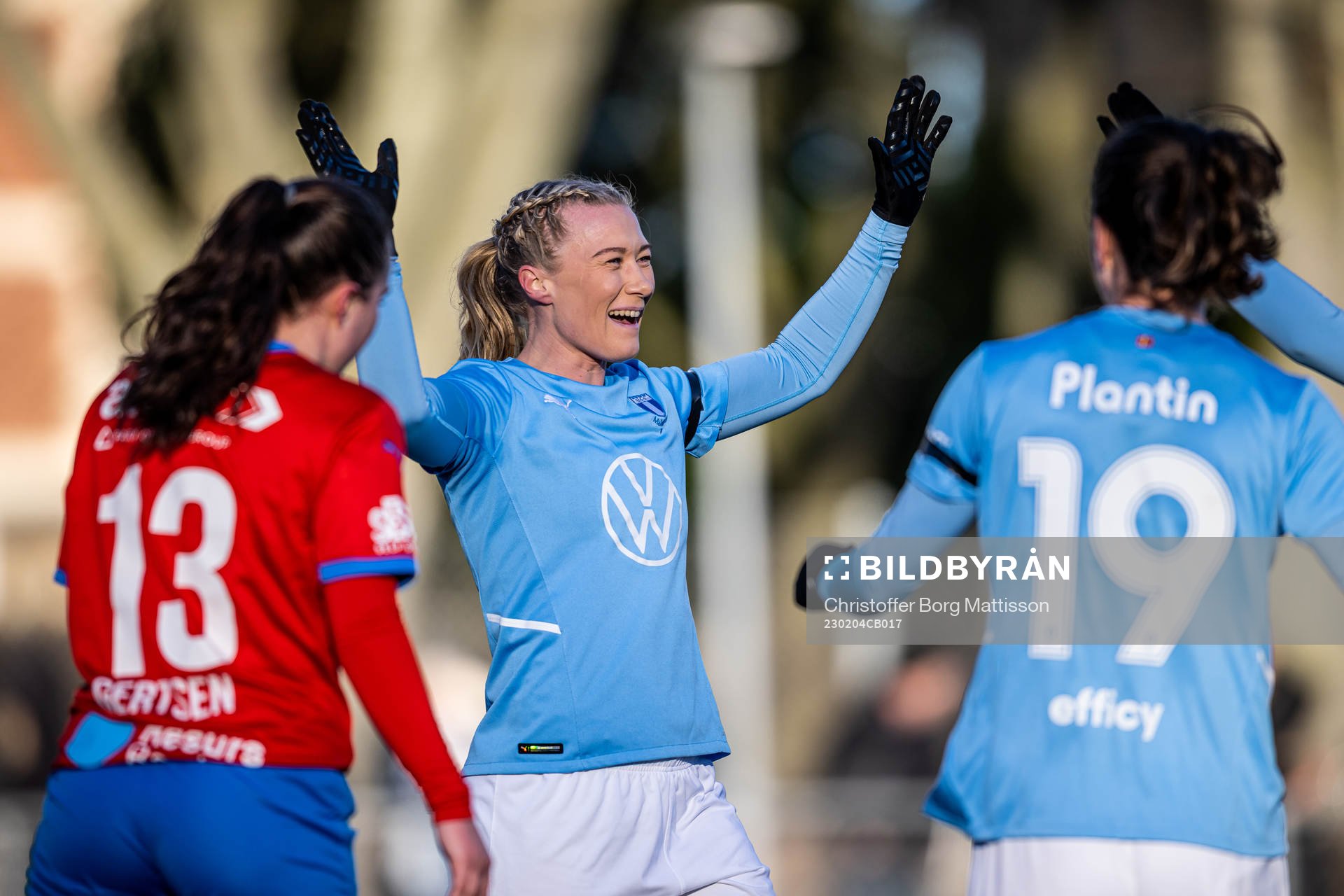 Malmö FFs Madeleine Hejde jublar