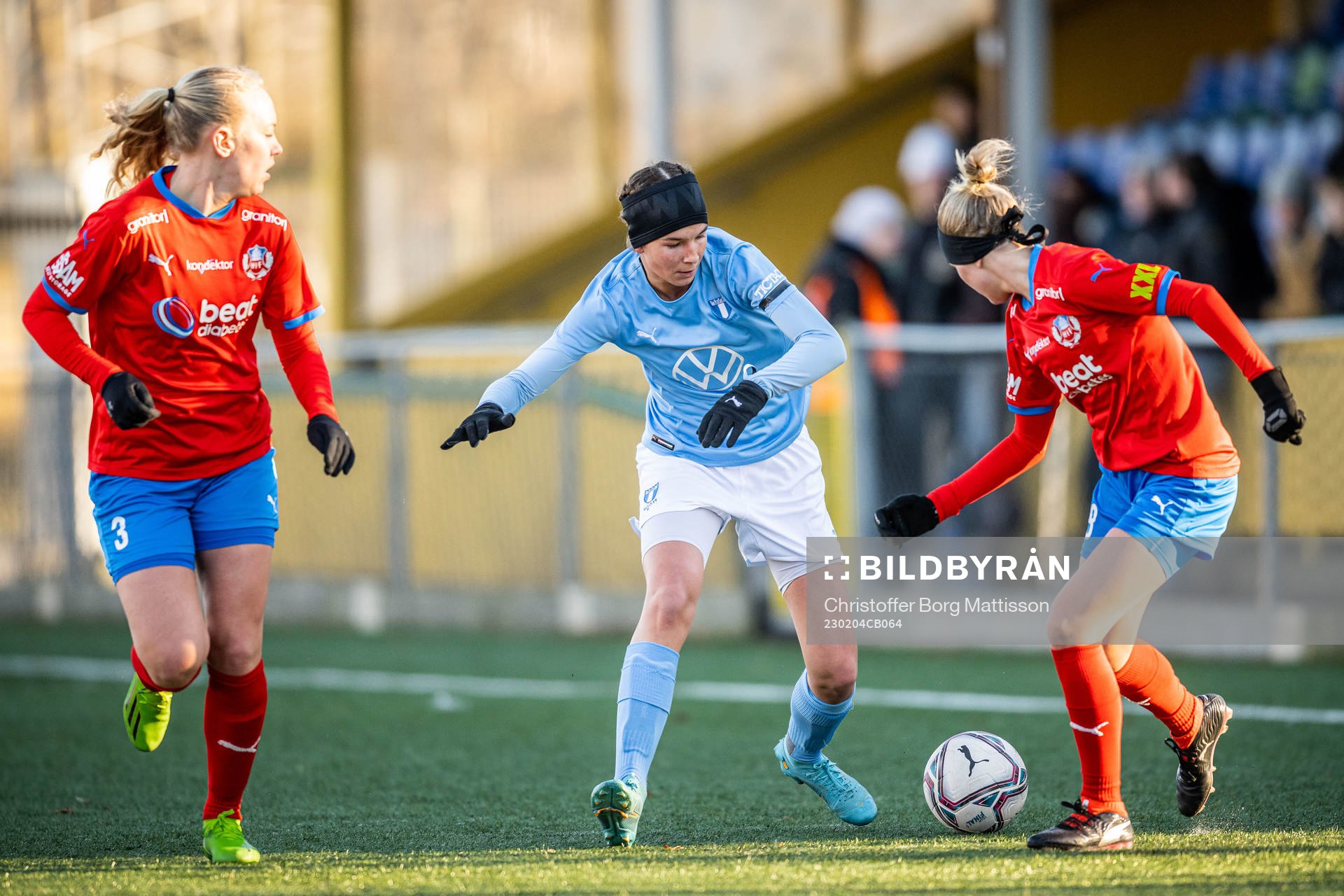 Helsingborgs Johanna Andersson  och Emma Sternberg mot