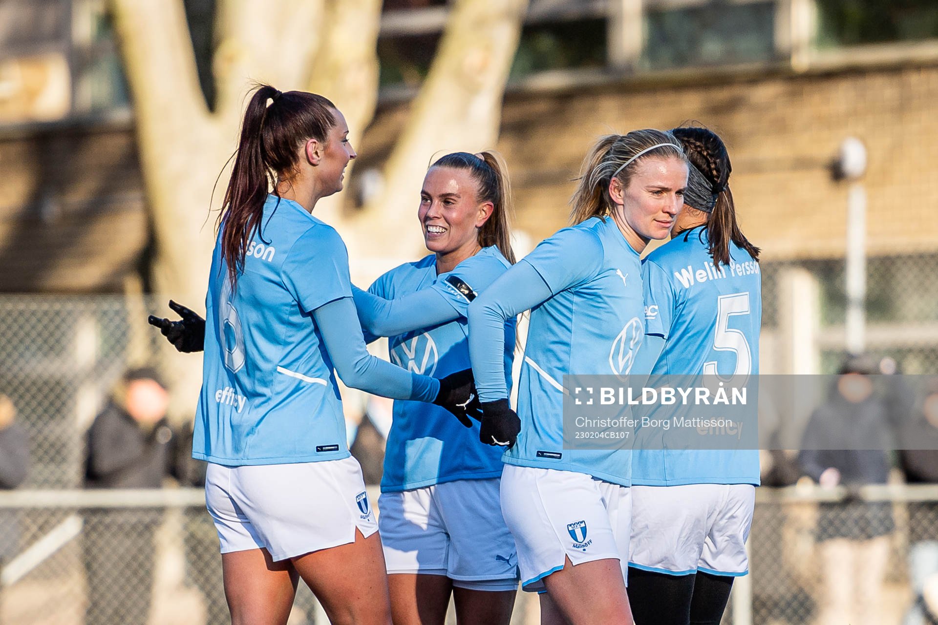 Malmö FFs spelare jublar