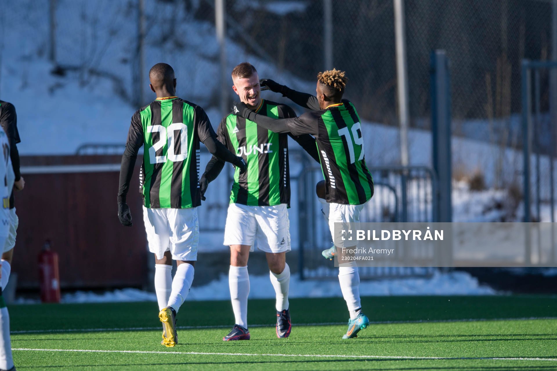 GAIS Chisom Chidi, målskytt Alexander Ahl Holmström och
