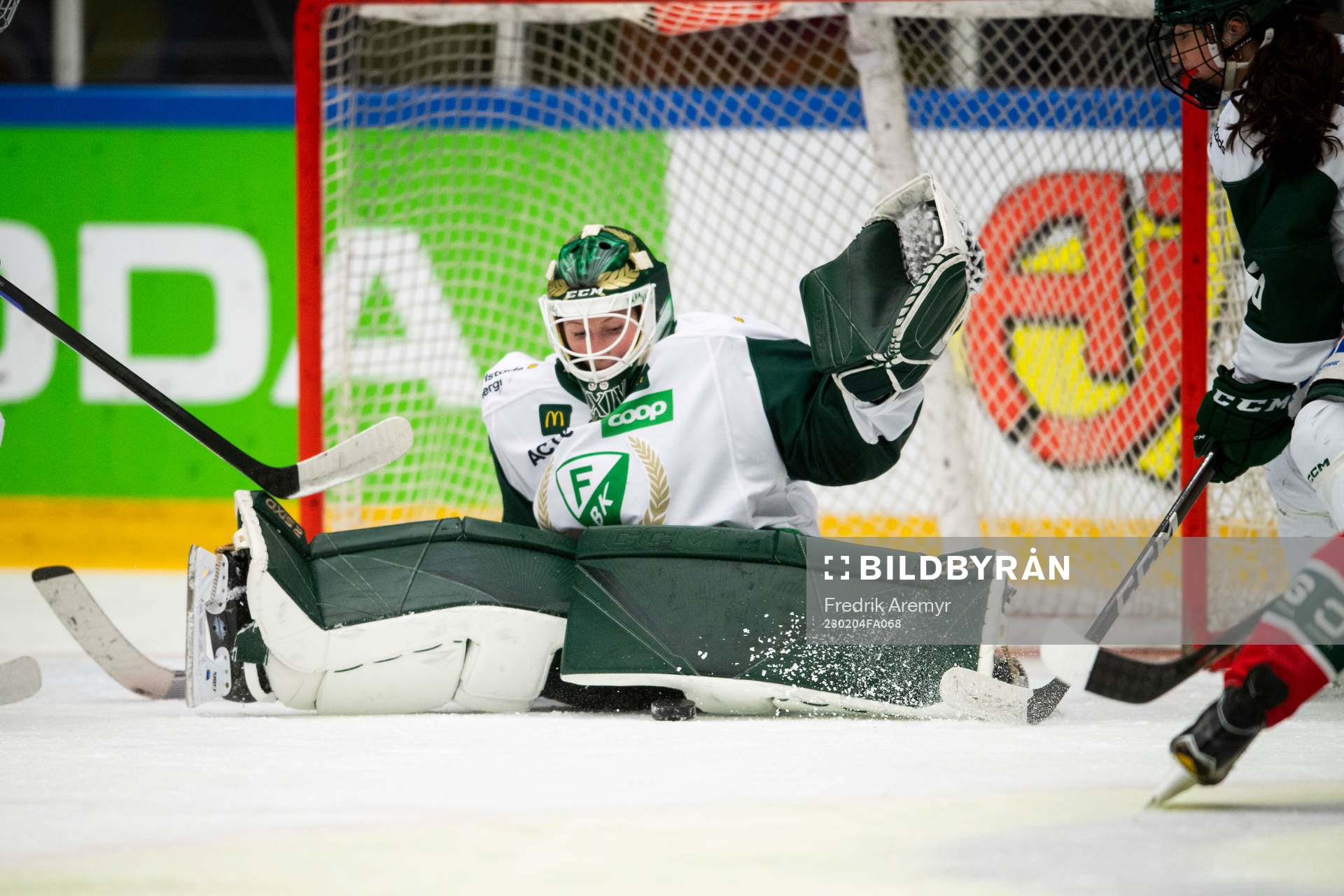 Färjestads Målvakt Jule Flötgen