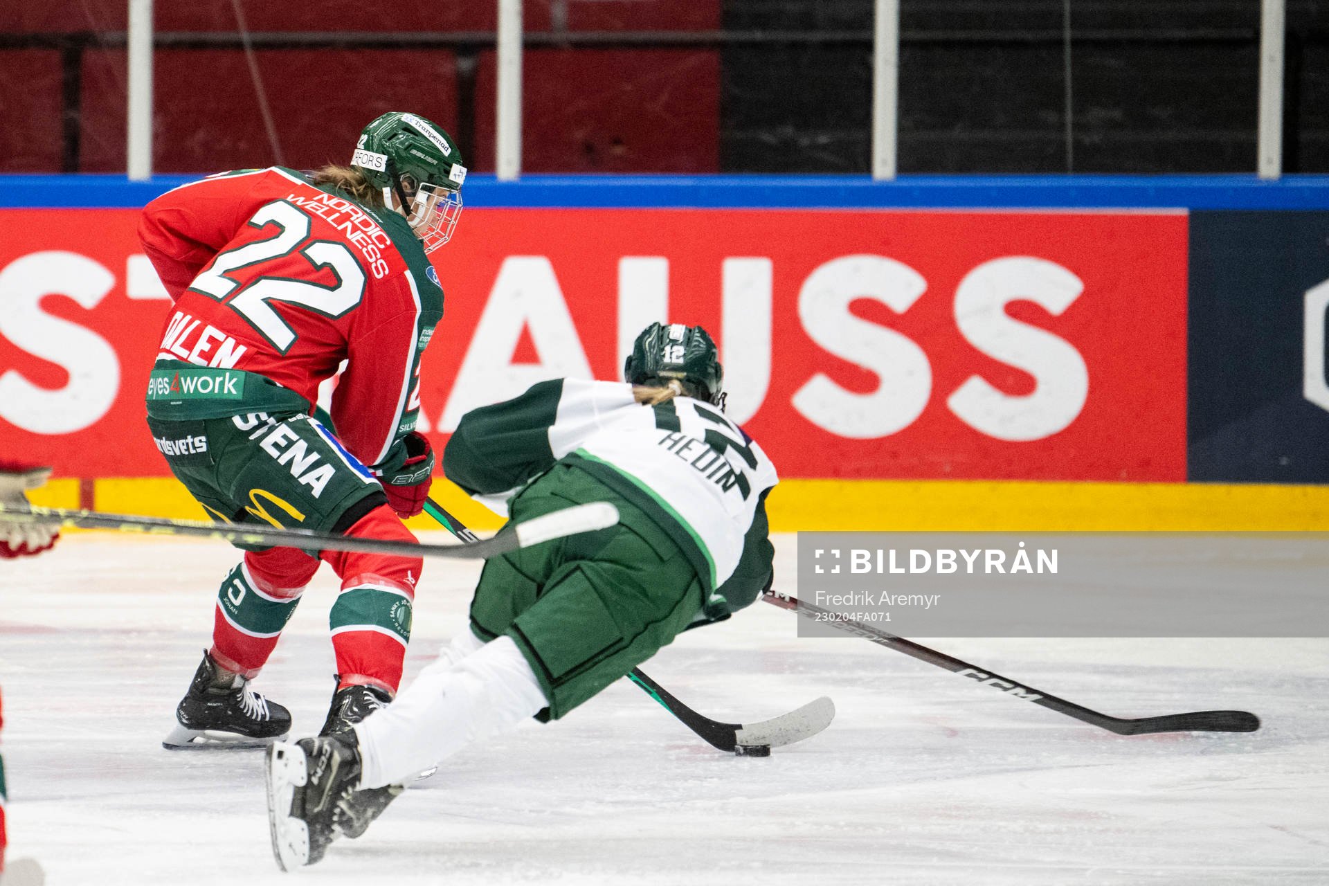Frölundas Andrea Dalen och Färjestads Linnea Hedin
