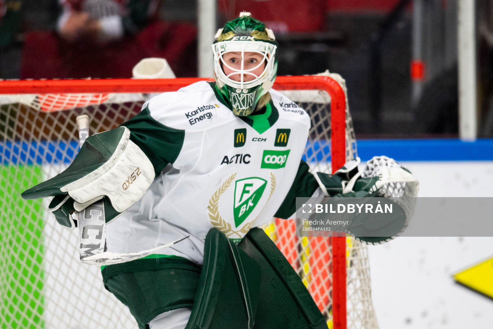 Färjestads Målvakt Jule Flötgen