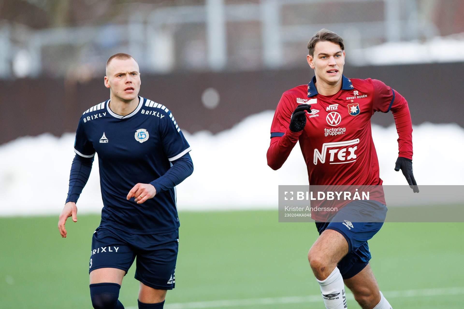 Utsiktens Jesper Brandt och Örgrytes Noah Christoffersson