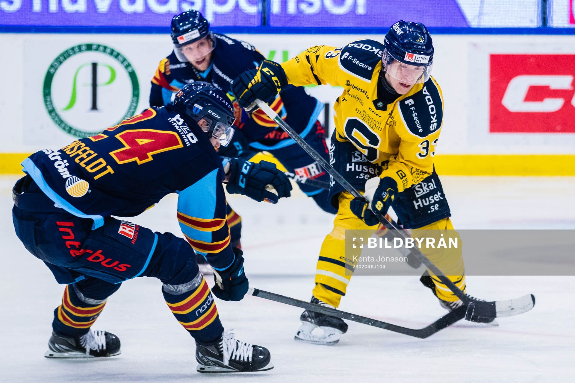 Djurgårdens Ludvig Rensfeldt och Södertäljes Filiph