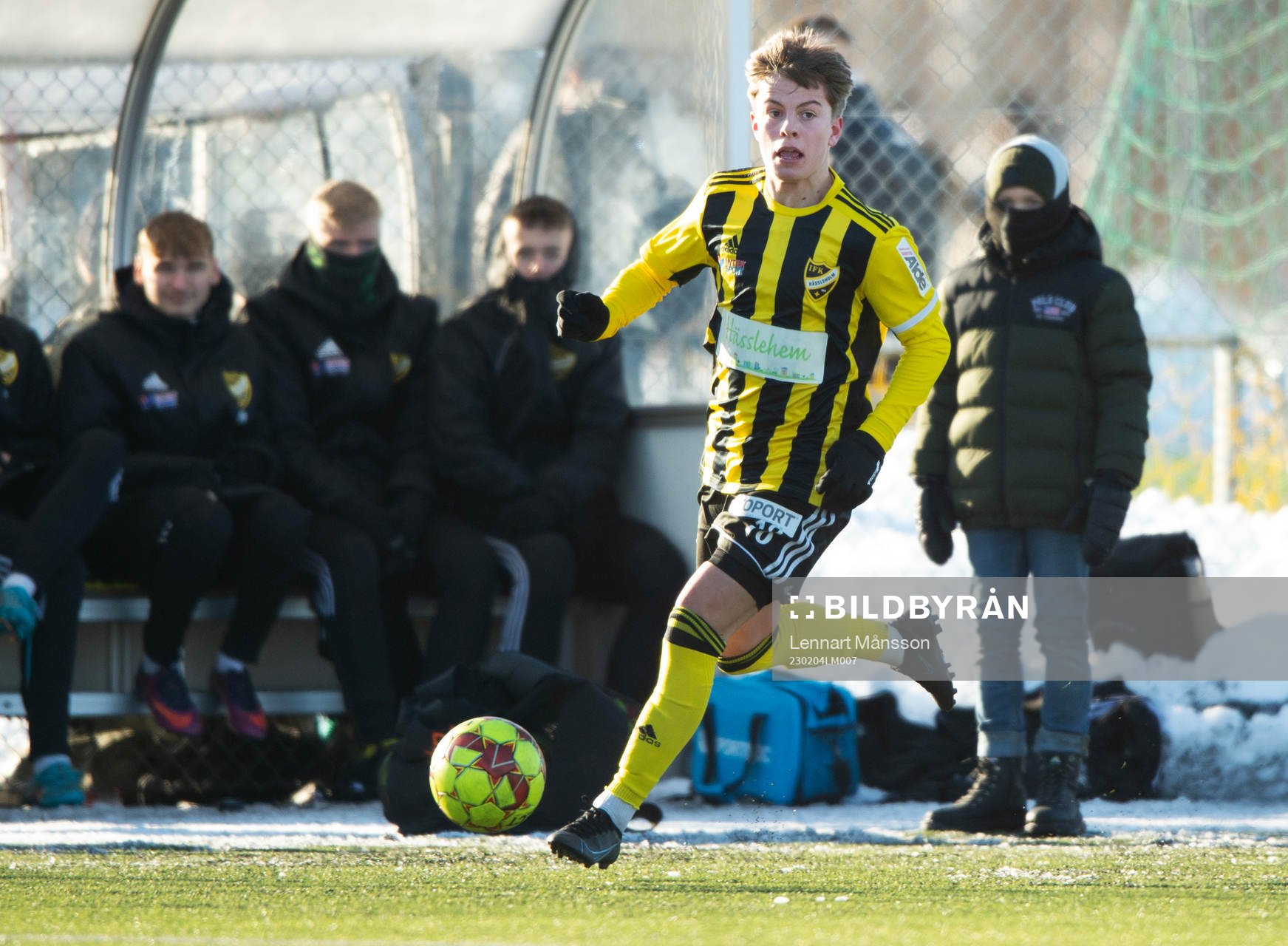 IFK Hässleholms Jussi Tikkanen i träningsmatchen mellan