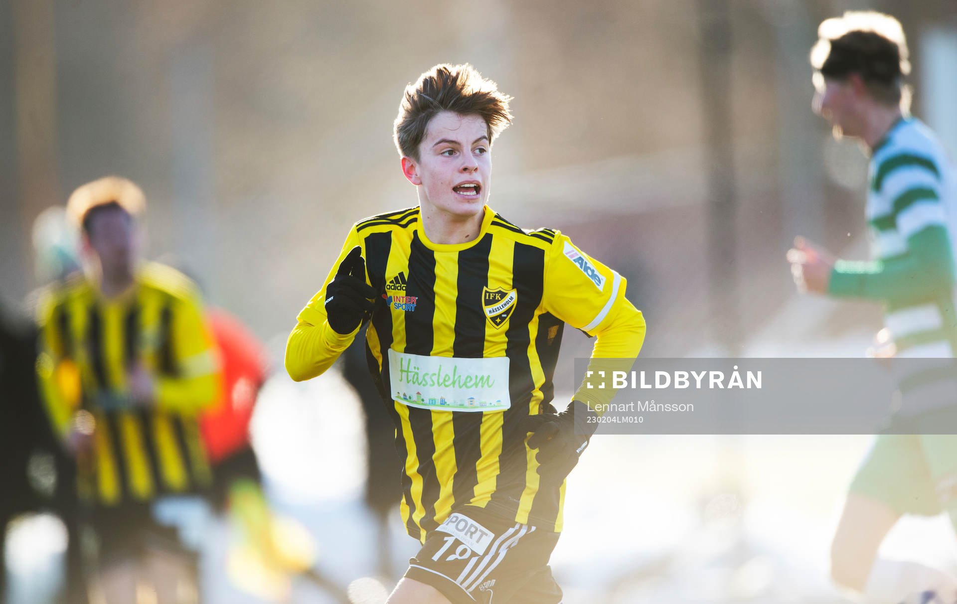 IFK Hässleholms Jussi Tikkanen i träningsmatchen mellan