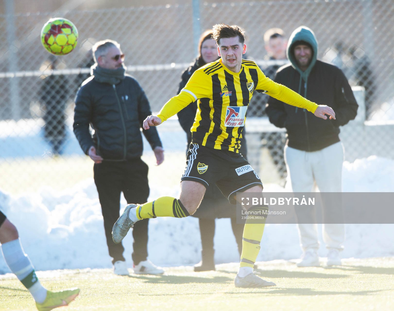 IFK Hässleholms Axel Winberg i träningsmatchen mellan IFK
