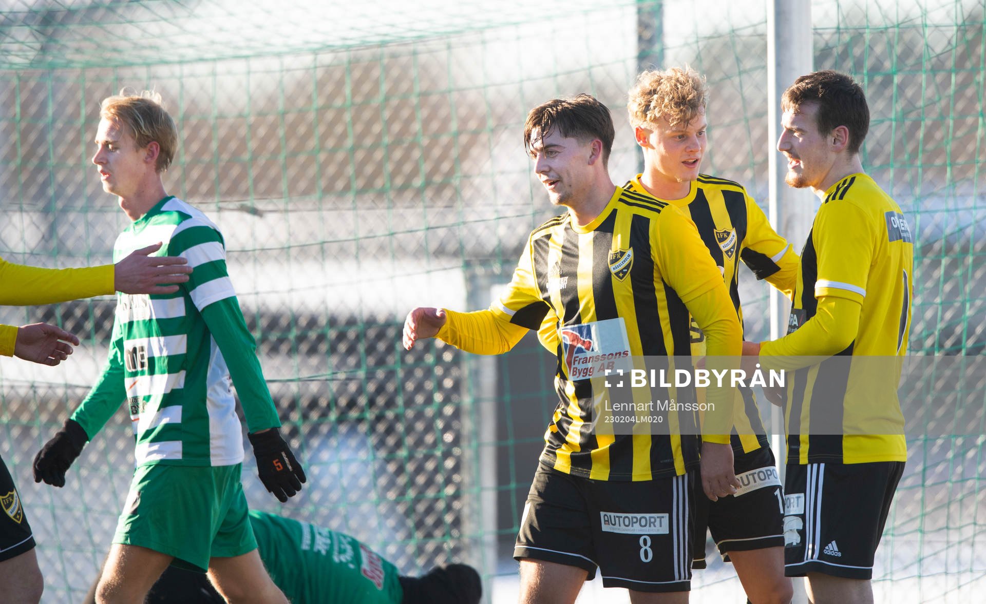 IFK Hässleholms Axel Winberg grattas till 3-0 i