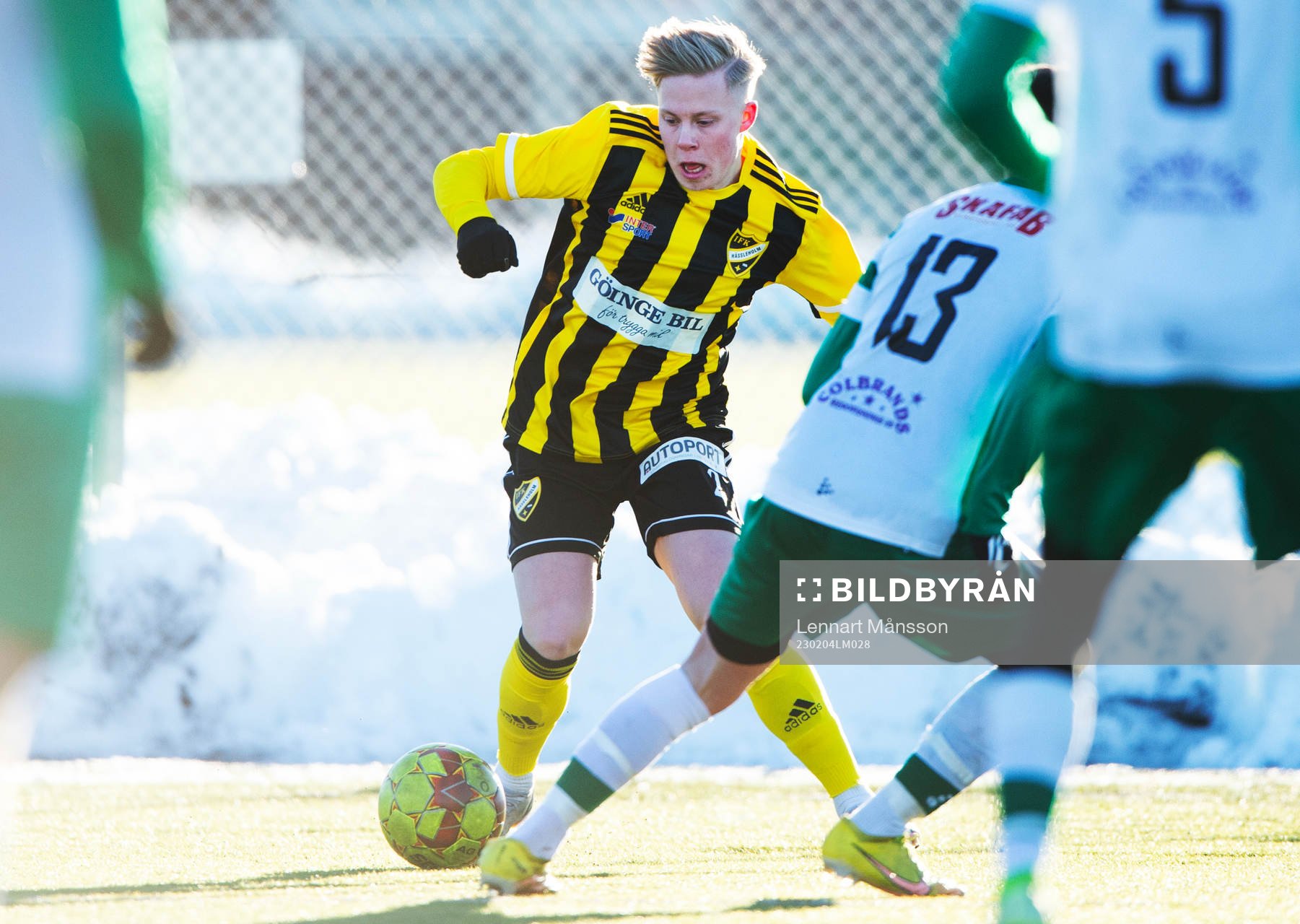 IFK Hässleholms Wictor Willseus i träningsmatchen mellan