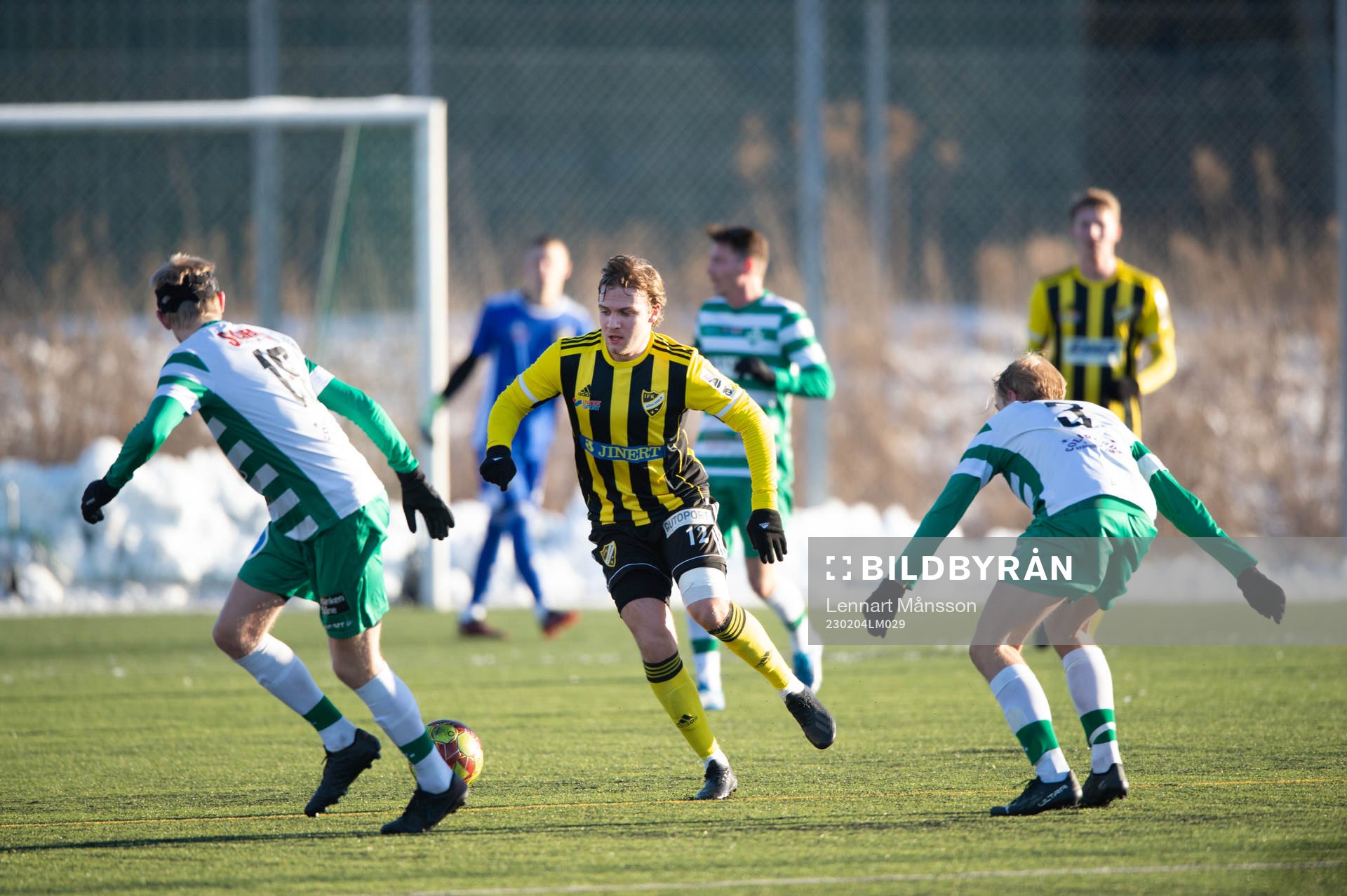 IFK Hässleholms Isaac Holmberg i träningsmatchen mellan