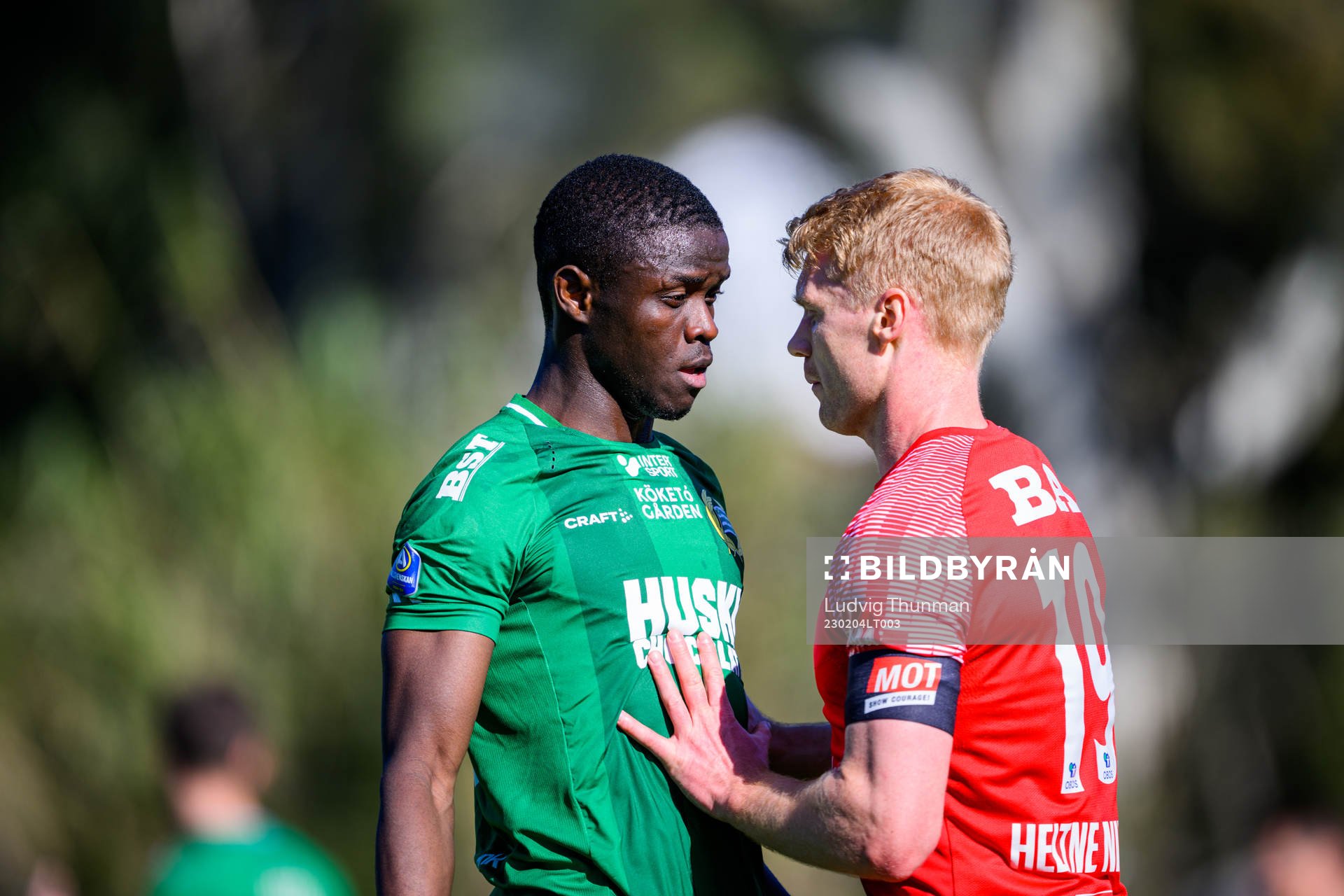Ibrahima Fofana of Hammarby and Sivert Heltne Nilsen of