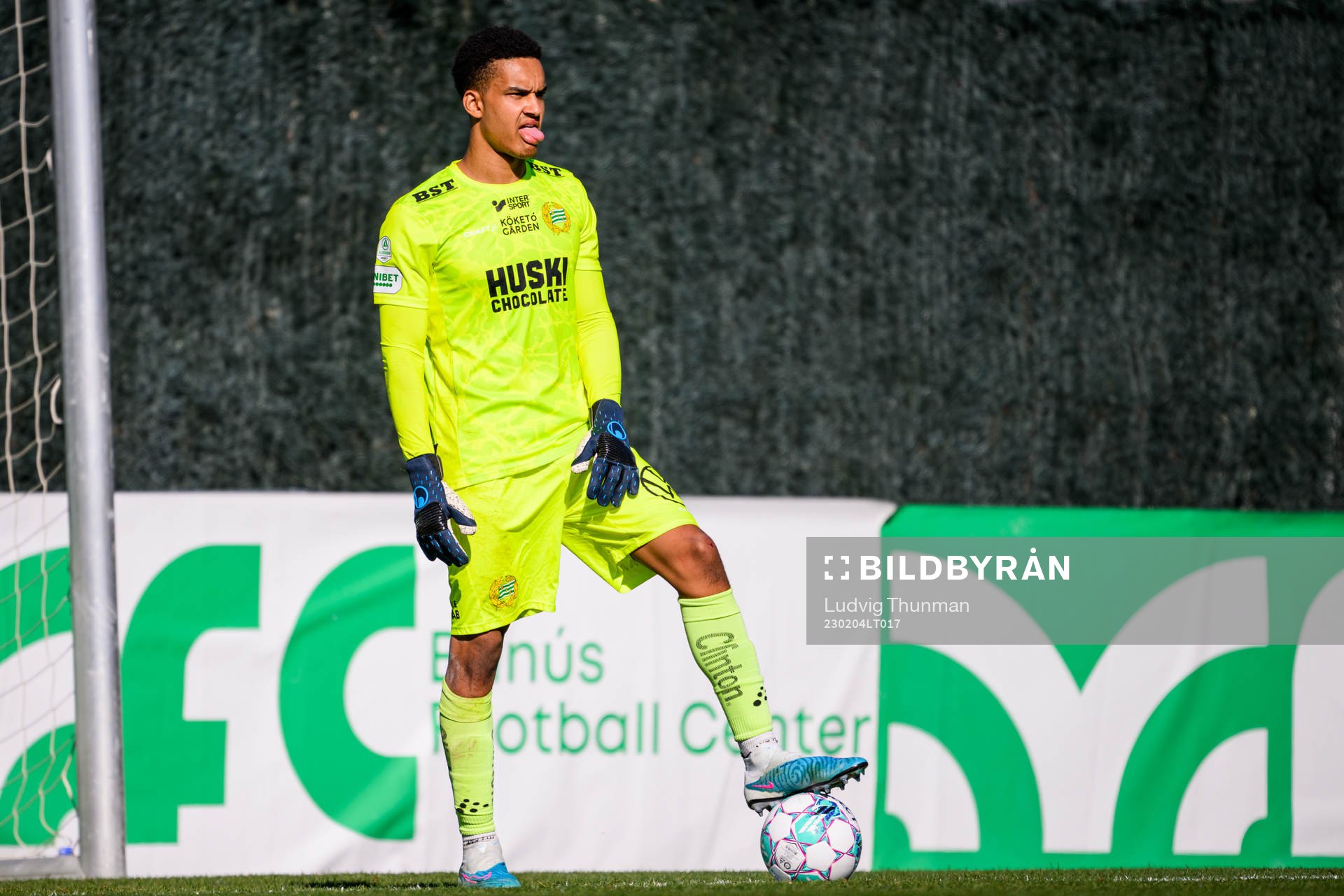 Goalkeeper Oliver Dovin of Hammarby
