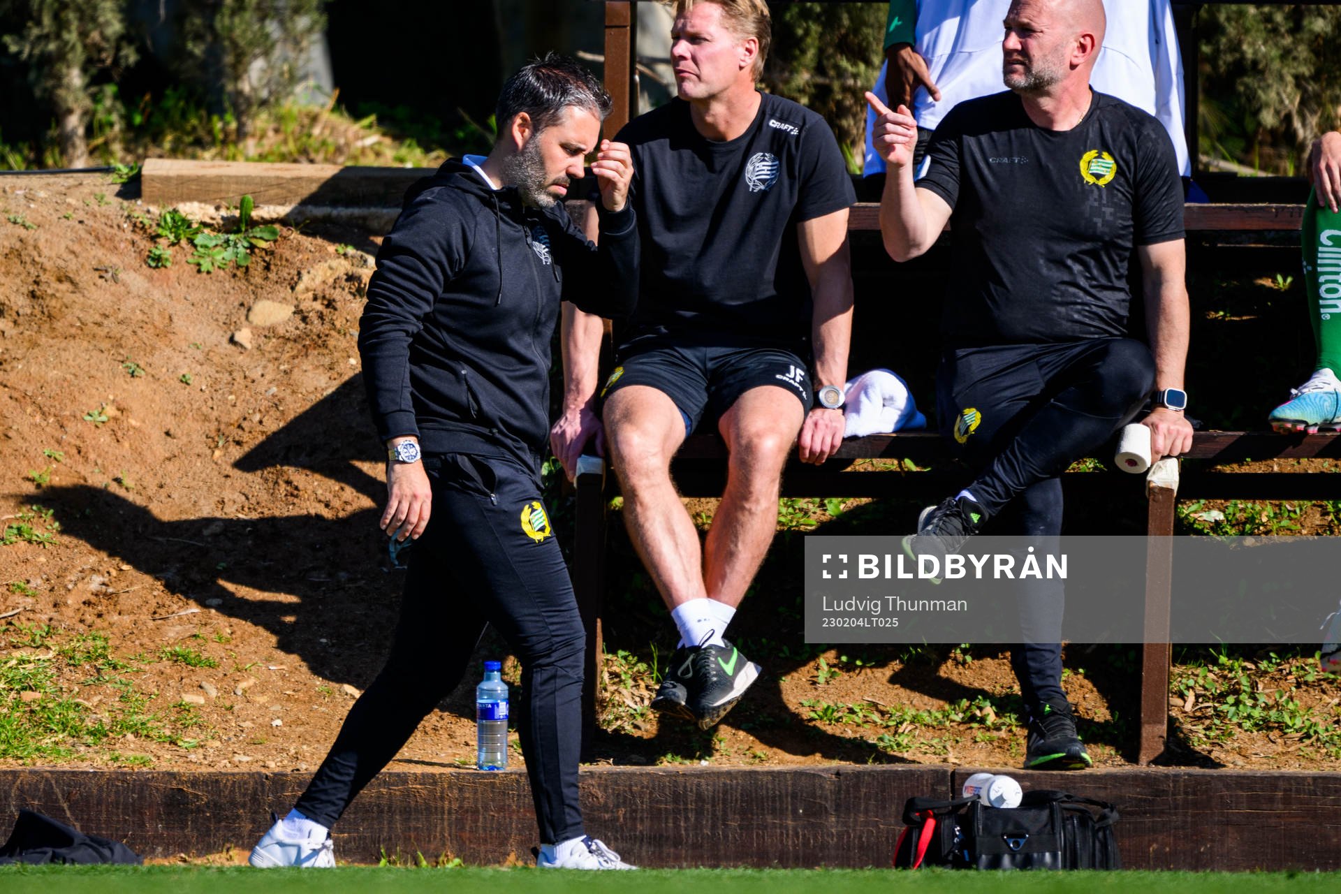 Head coach Marti Cifuentes of Hammarby looks dejected