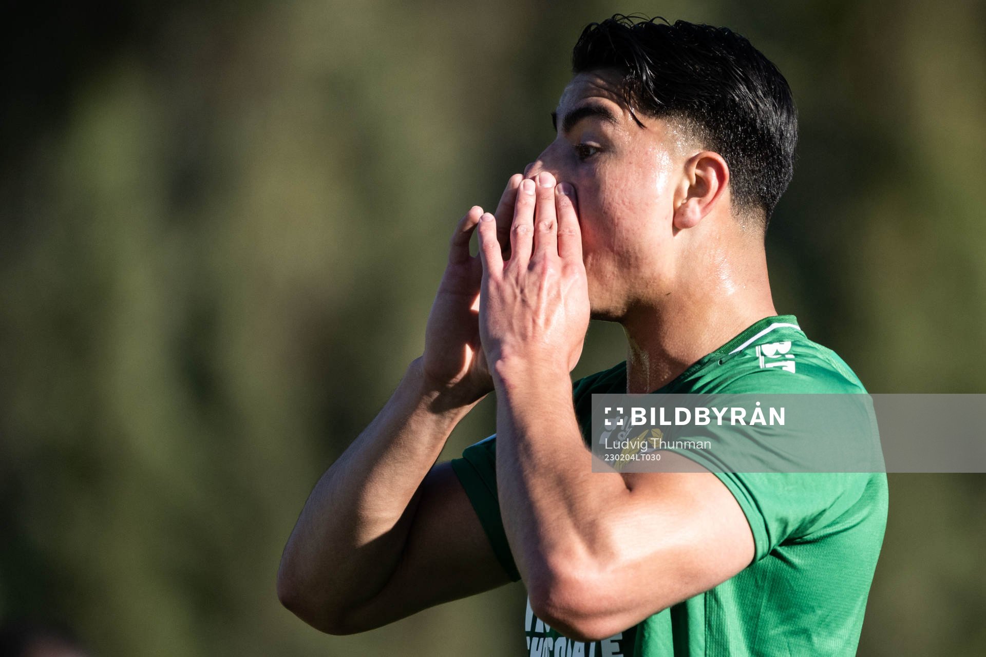 Jusef Erabi of Hammarby looks dejected