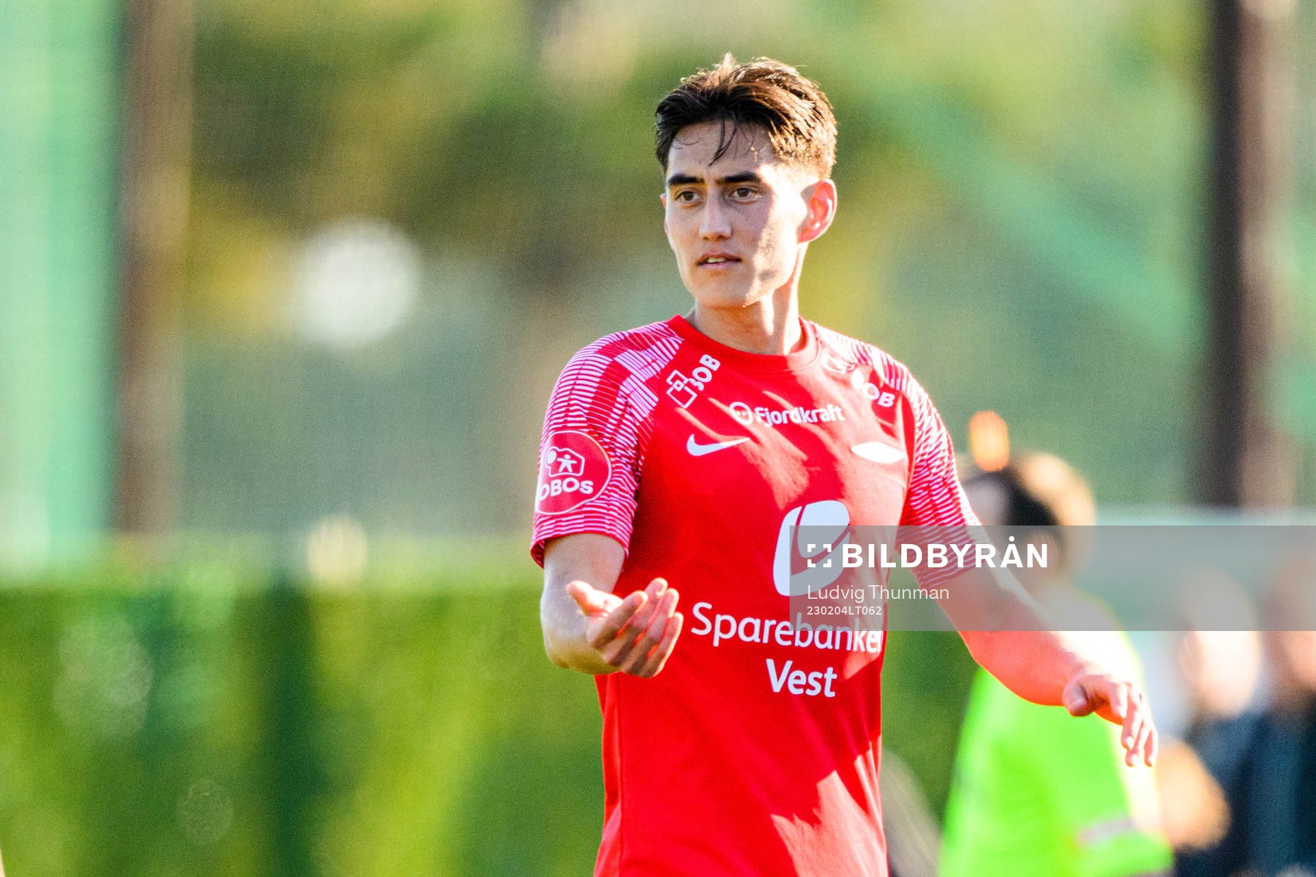Svenn Crone of Brann during the friendly football match between Hammarby and Brann on February 4, 2023 in Puerto Banus. 