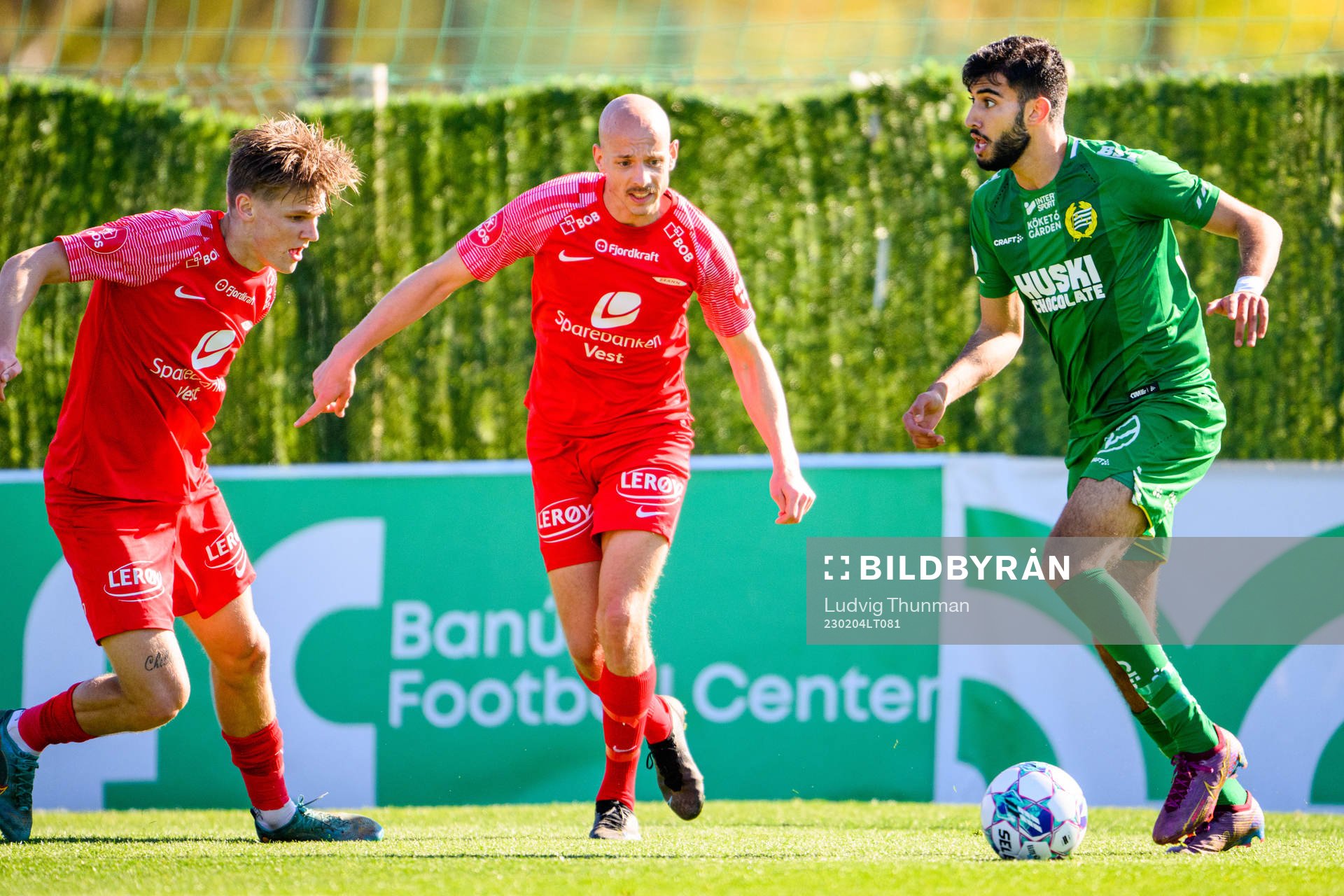 Ruben Kristiansen of Brann and Montader Madjed of Hammarby
