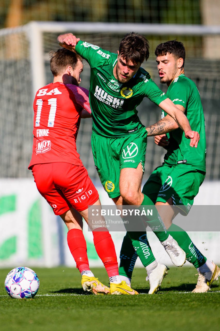 Bård Finne of Brann and Pavle Vagic and Edvin Kurtulus of