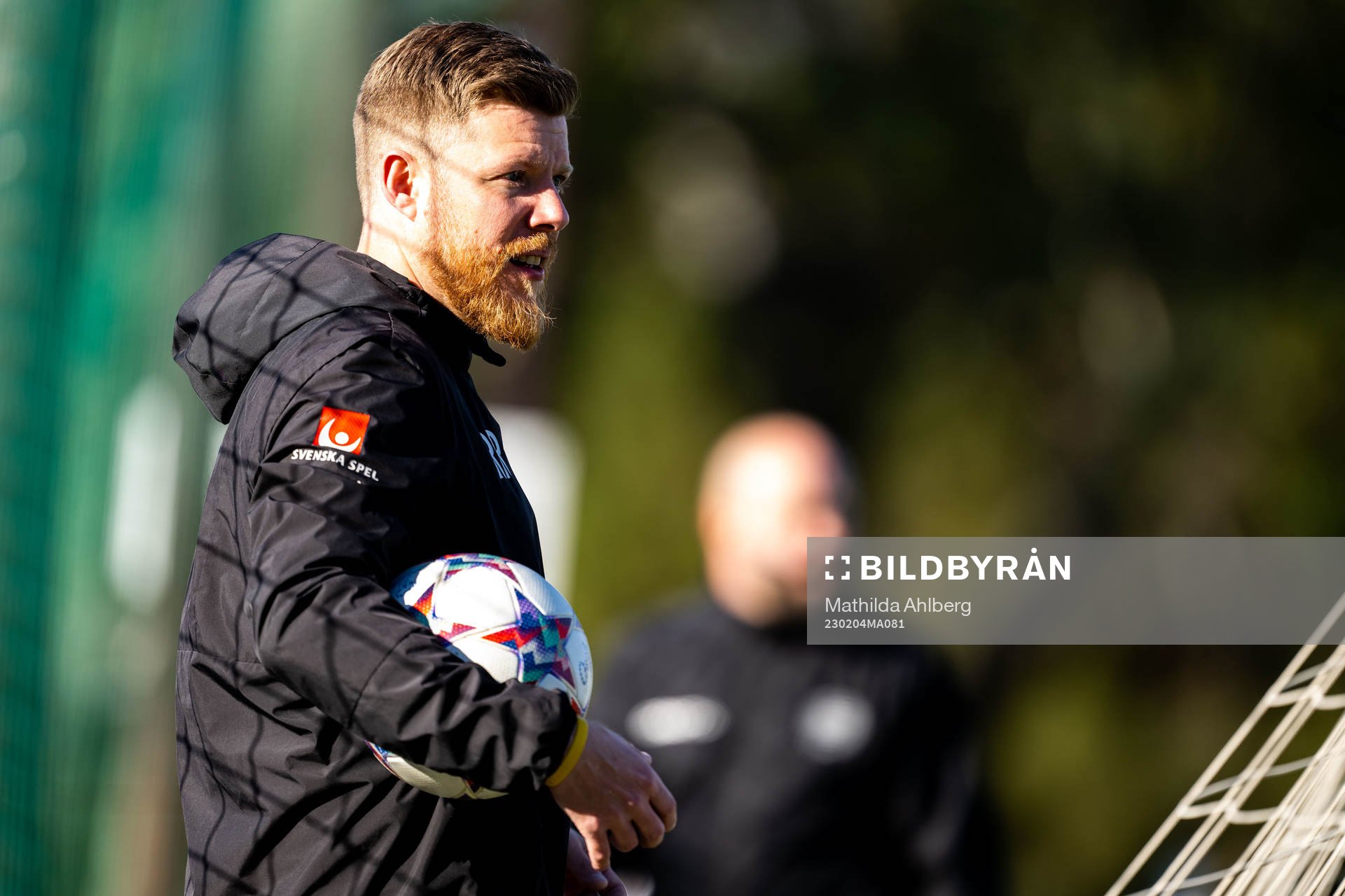 Assisterande tränare Rafael Roldan under en fotbollsträning med Hammarby den 4 februari 2023 i Marbella. 