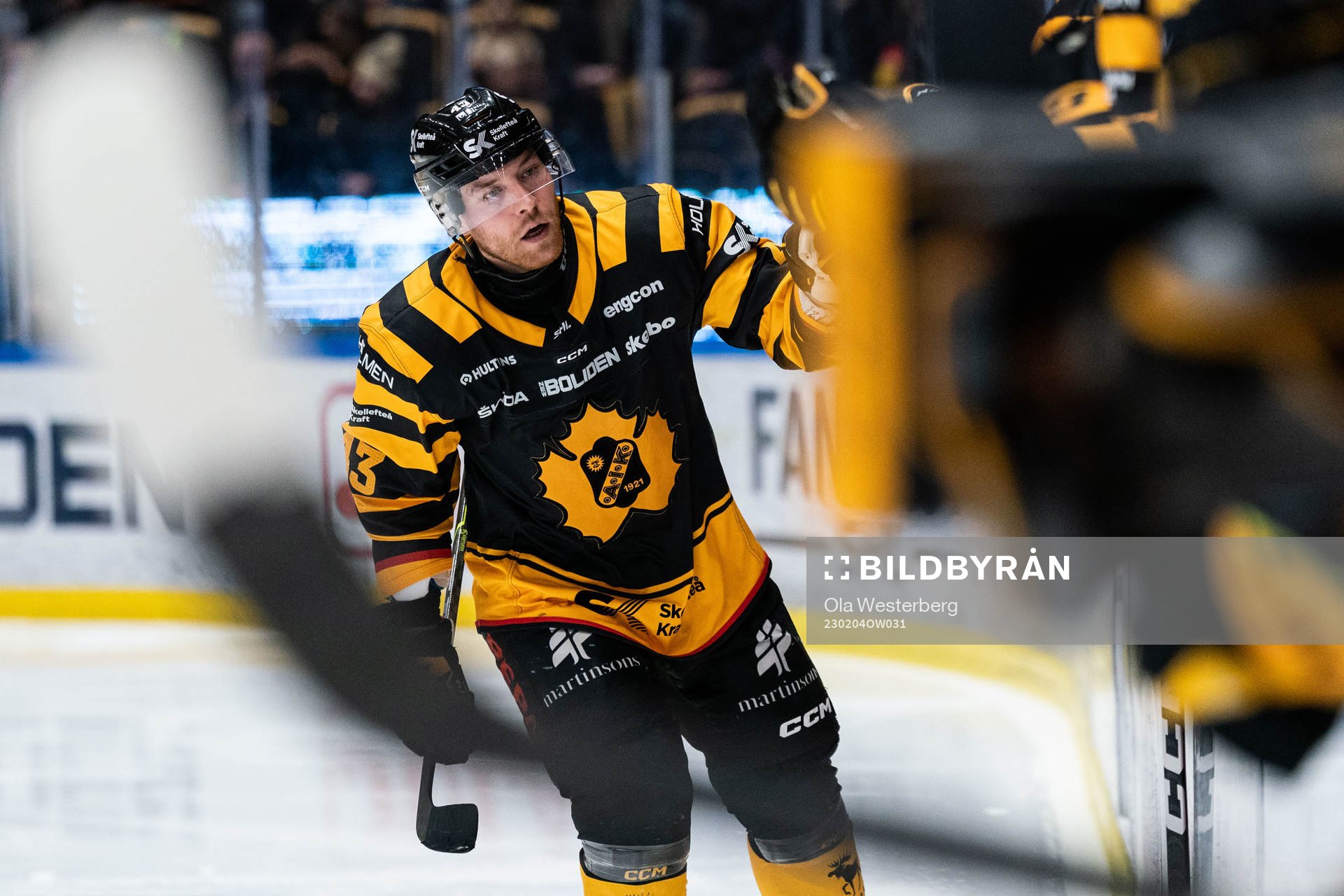 Skellefteås Filip Sandberg jublar