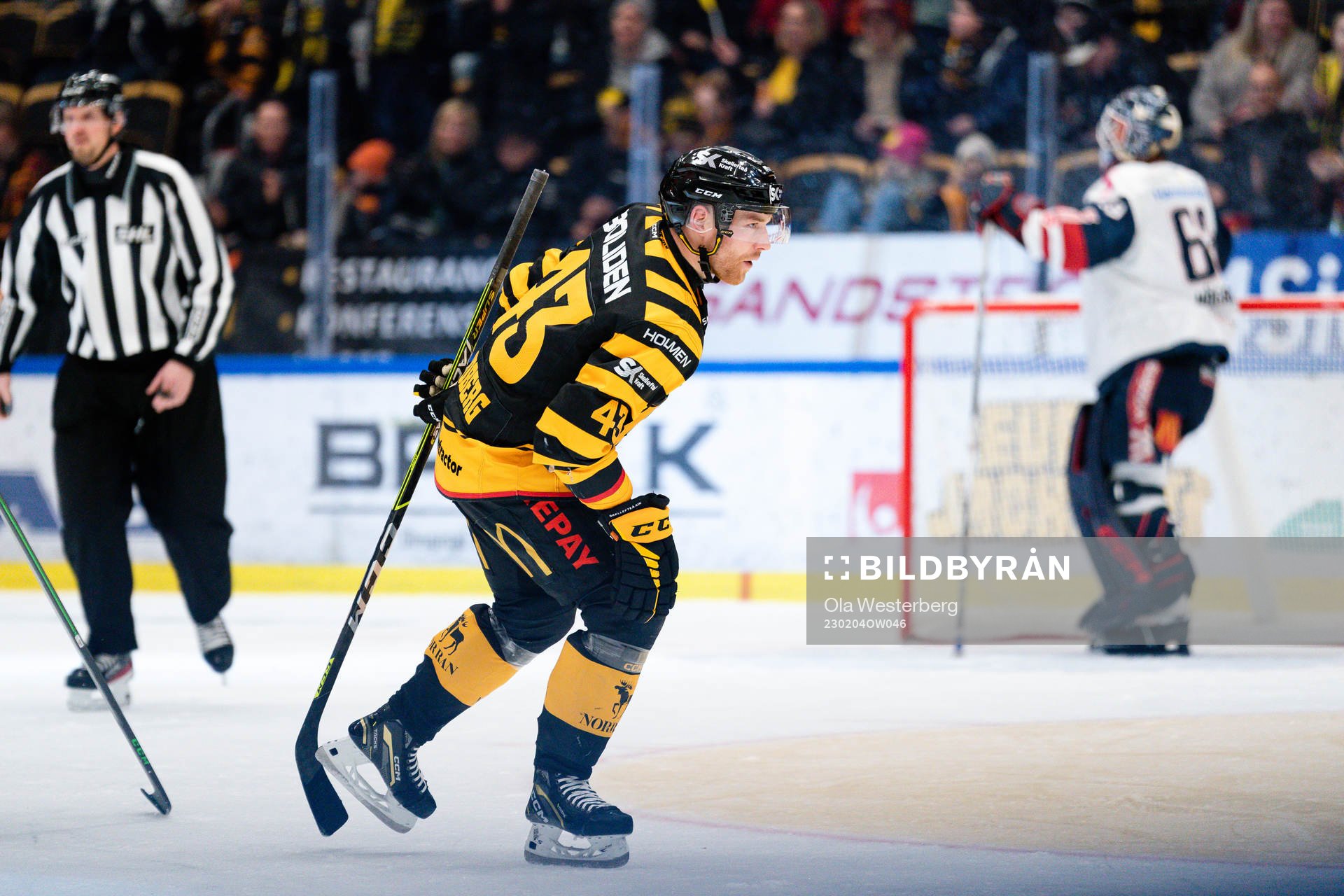 Skellefteås Filip Sandberg jublar
