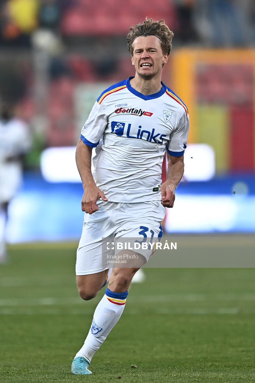 Lecce’s Joel Voelkerling Persson