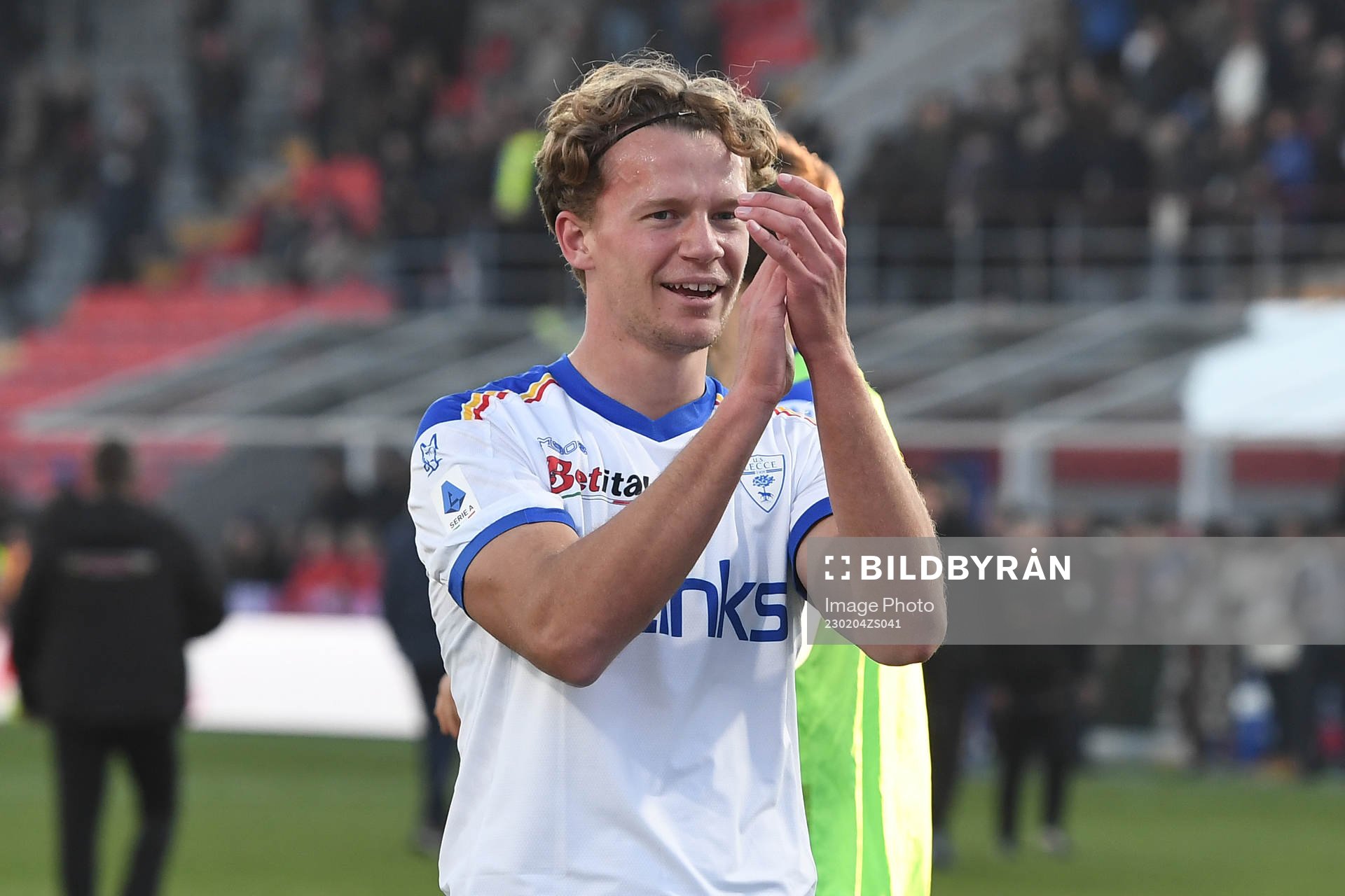 Lecce’s Joel Voelkerling Persson