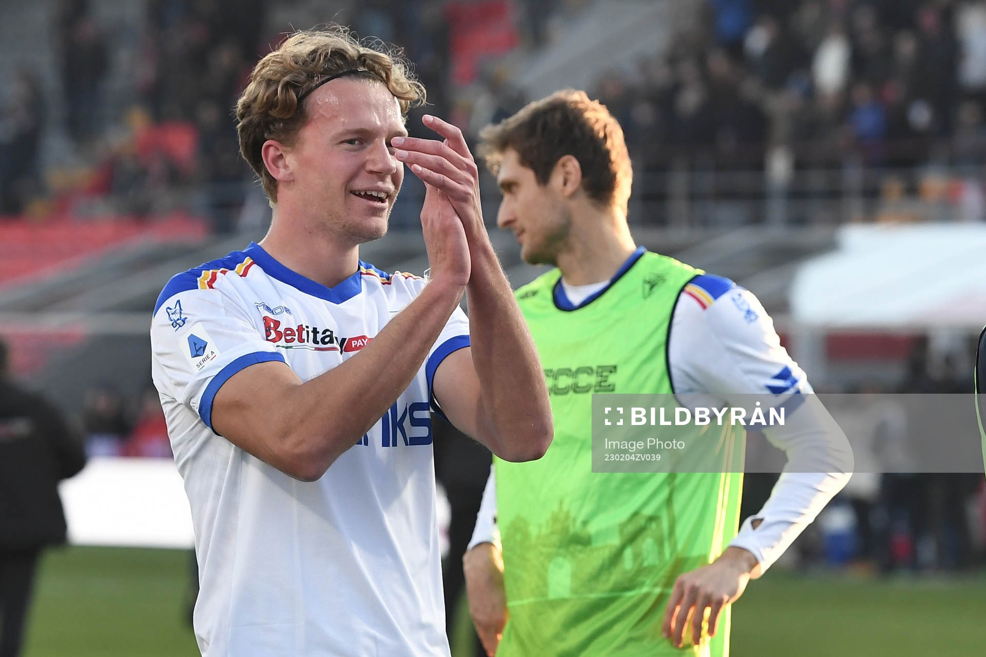 Lecce’s Joel Voelkerling Persson