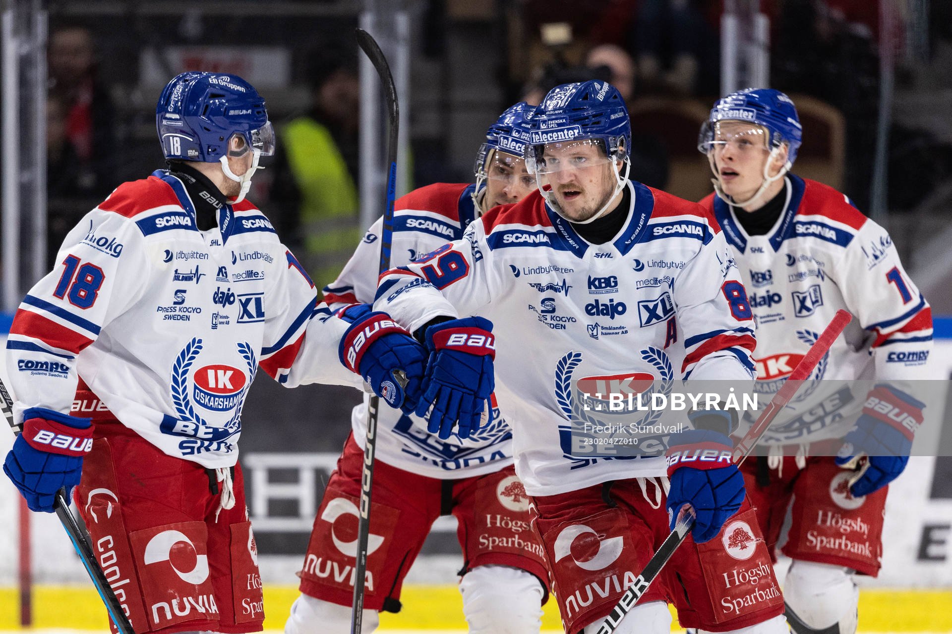 Oskarshamns Patrik Karlkvist jublar