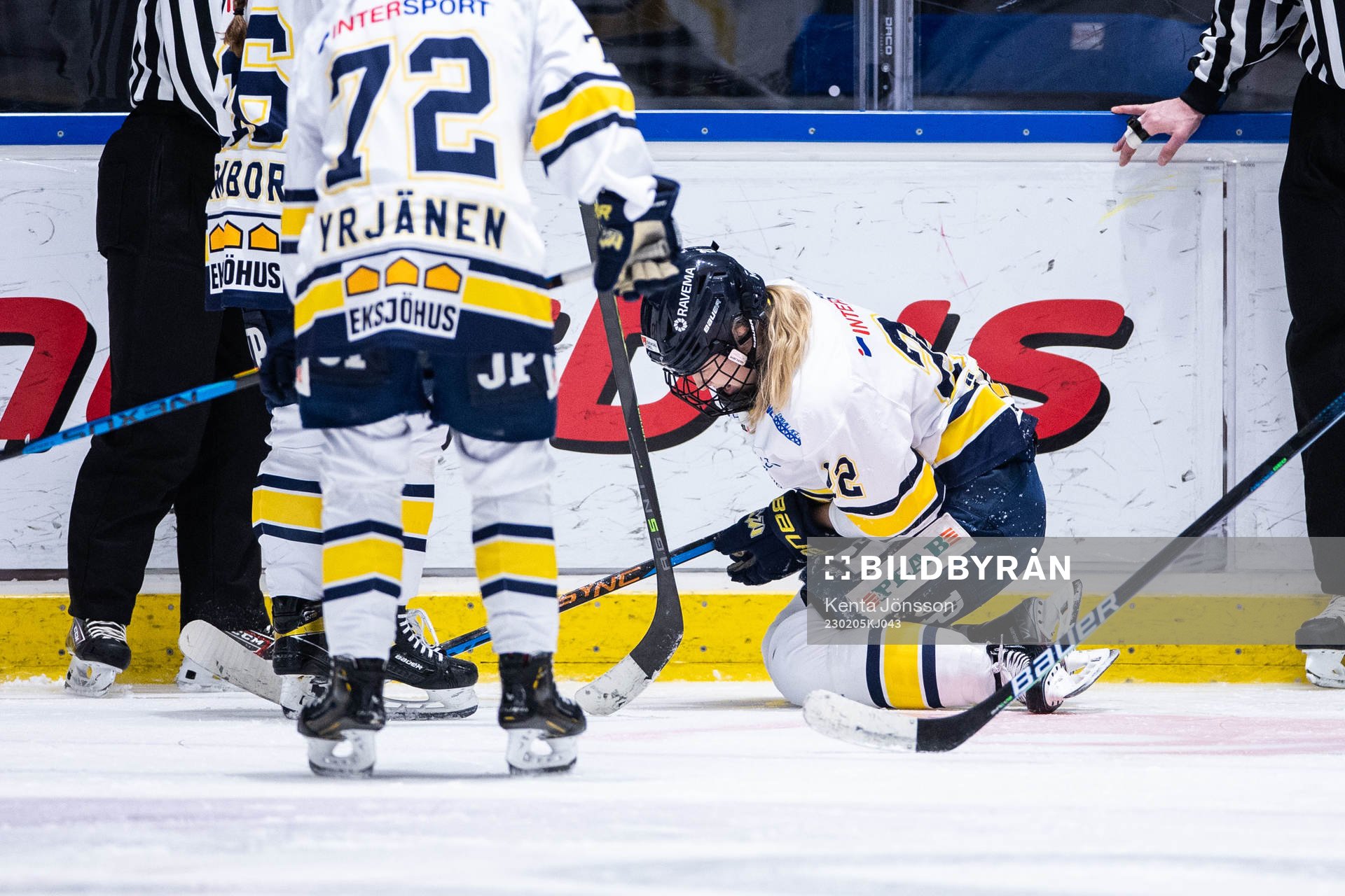 HV71s Suvi Käyhkö har ont