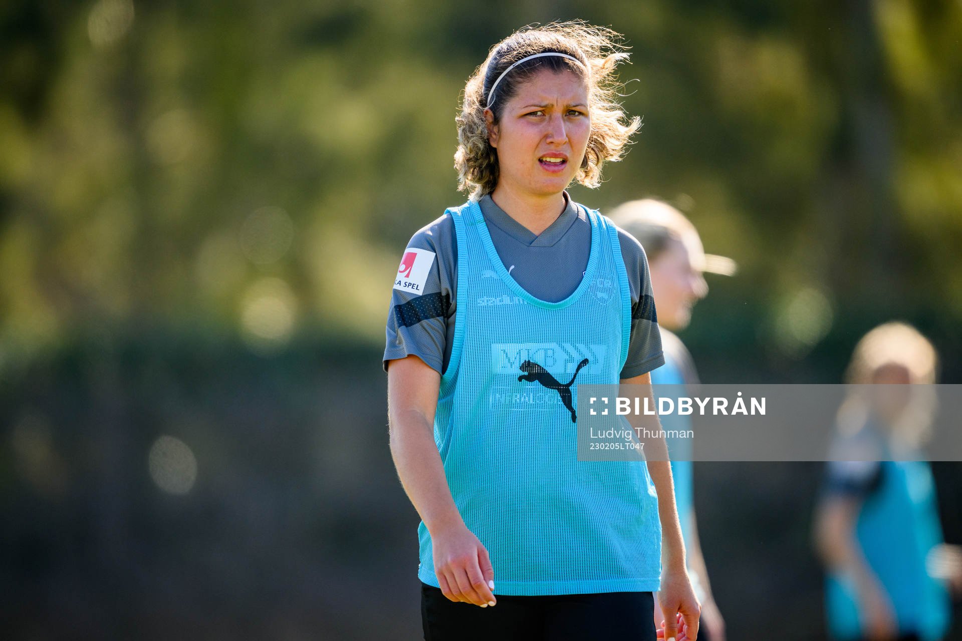 Loreta Kullashi under en träning med FC Rosengård den 5 februari 2023 i Sotogrande. 