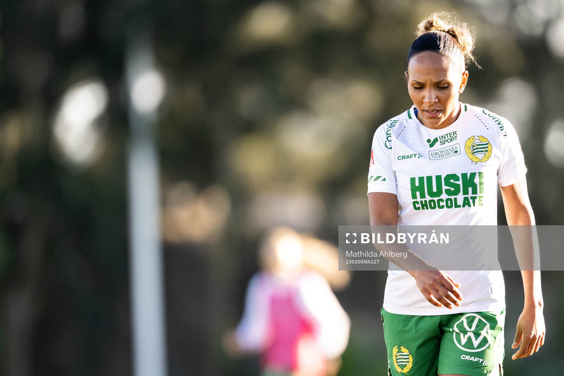 Madelen Janogy of Hammarby during the Friendly match between Vålerenga and Hammarby on February 5, 2023 in Sotogrande. 