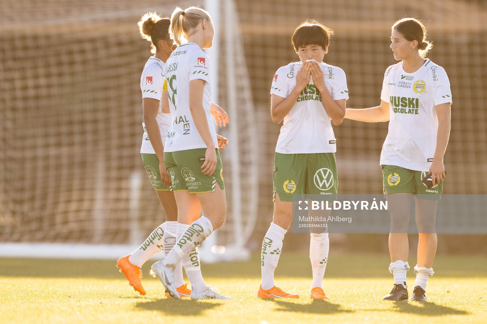 Maika Hamano of Hammarby looks dejected
