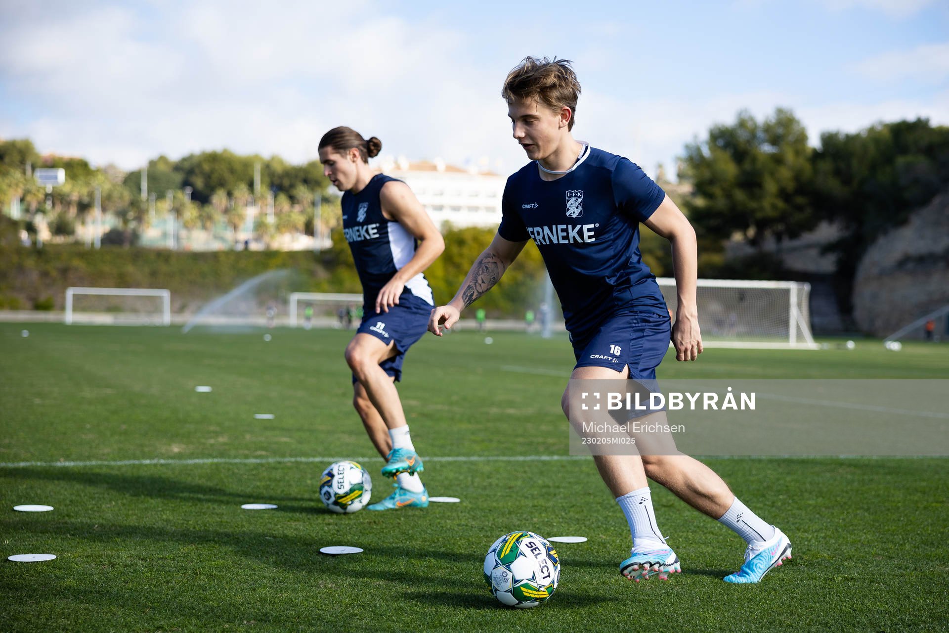 IFK Göteborgs Eman Markovic och Linus Carlstrand