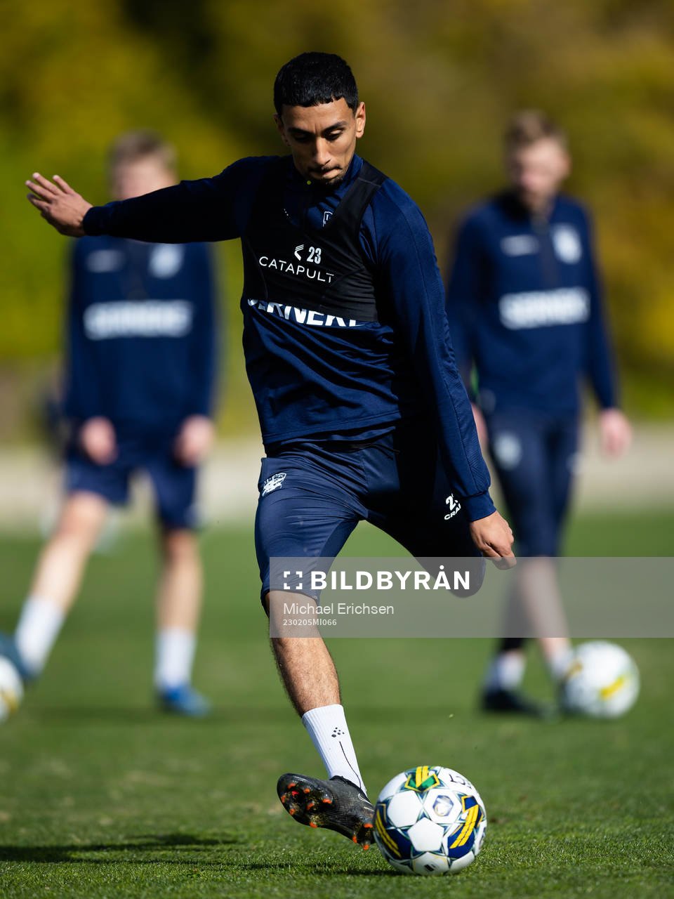 IFK Göteborgs Amir Al Amari under en träning med IFK Göteborg den 5 februari 2023 i Alicante. 