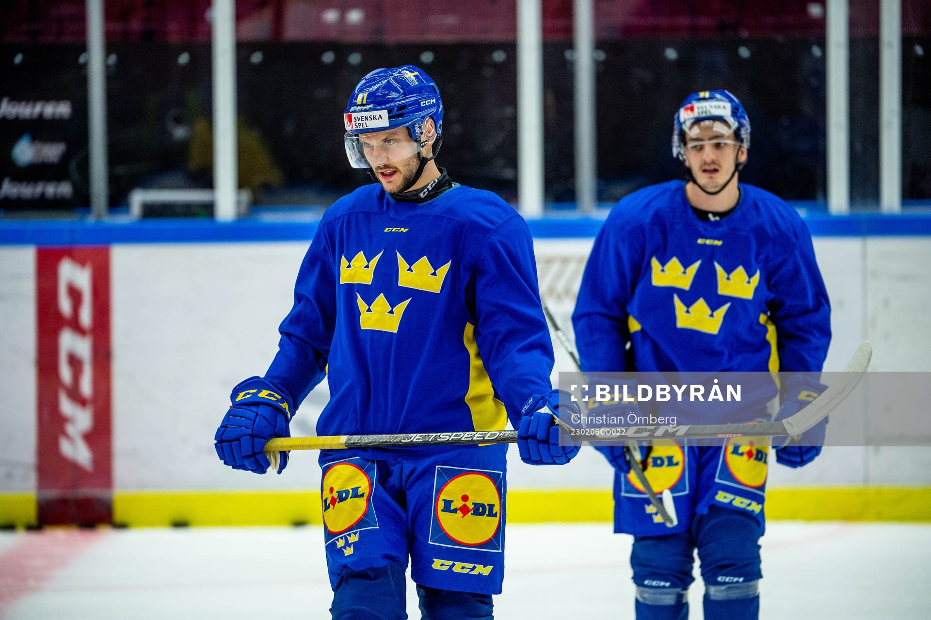 Theodor Lennström and Isac Brännström of Sweden at a