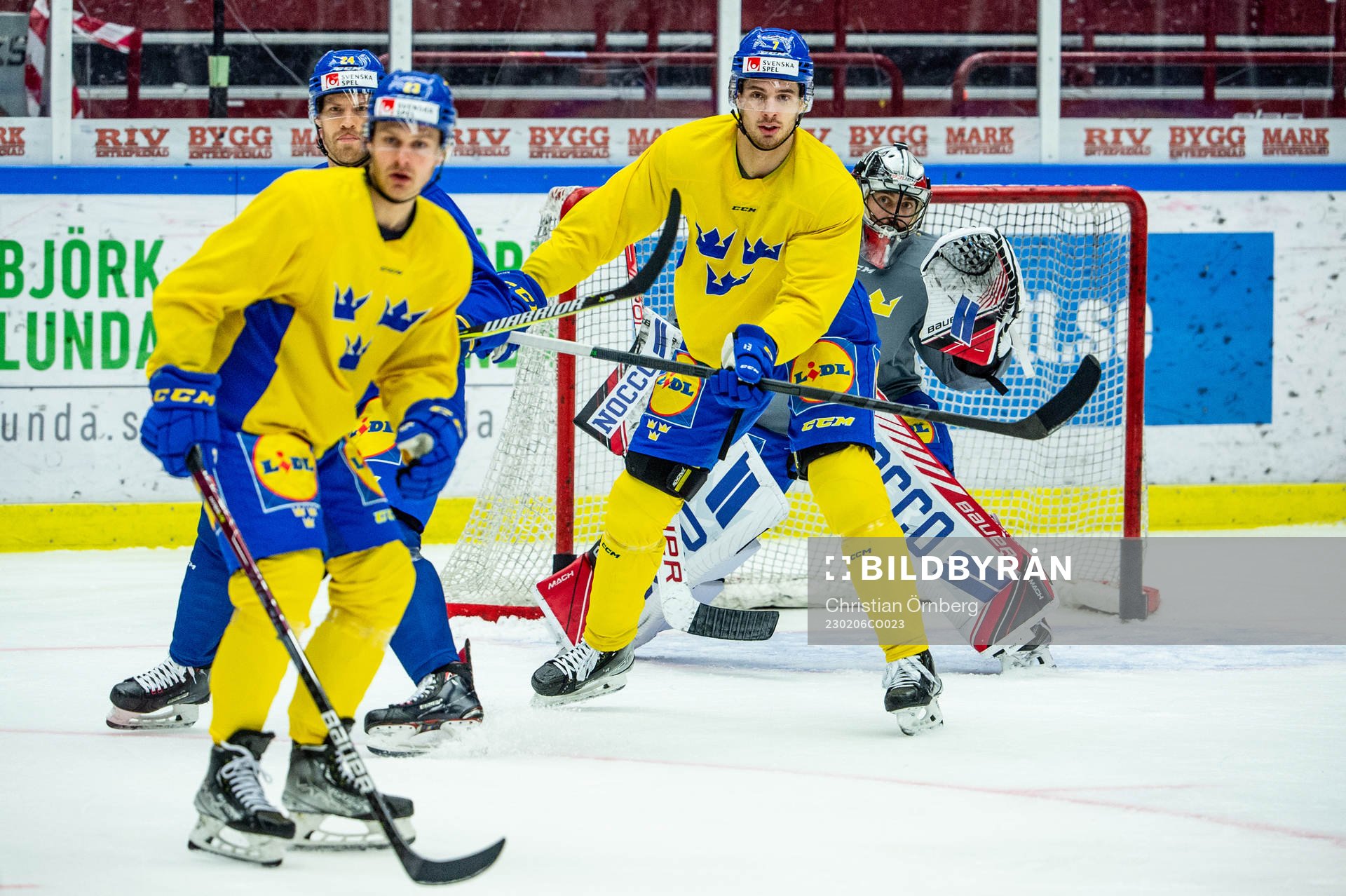 Oscar Lindberg, Lucas Wallmark, Hardy Häman Aktell and