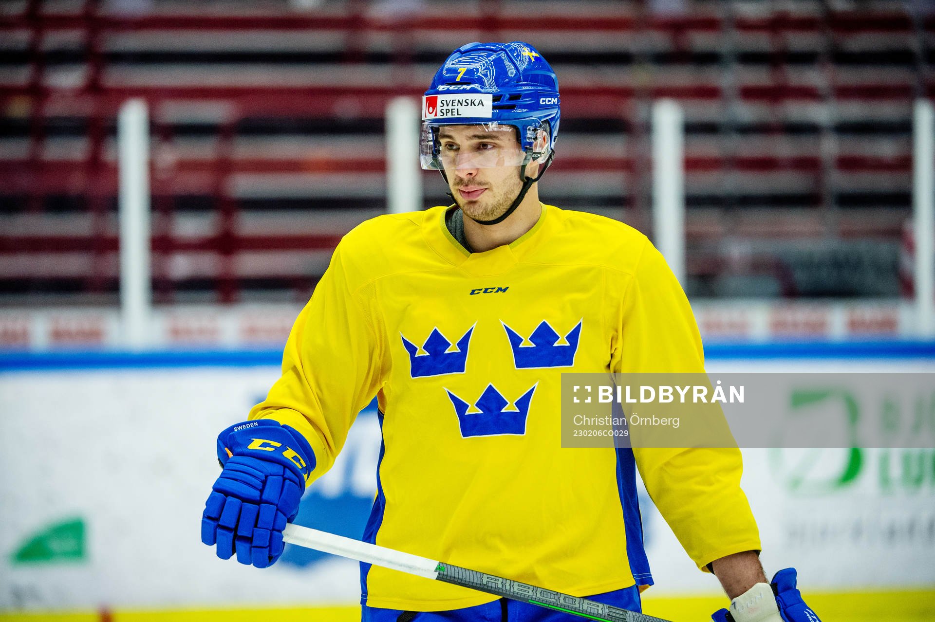 Hardy Häman Aktell of Sweden at a practice session
