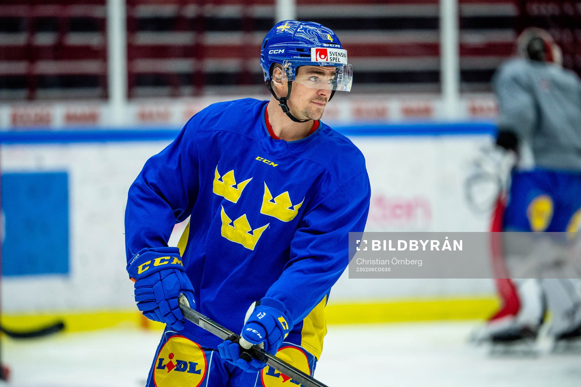 Emil Djuse of Sweden at a practice session