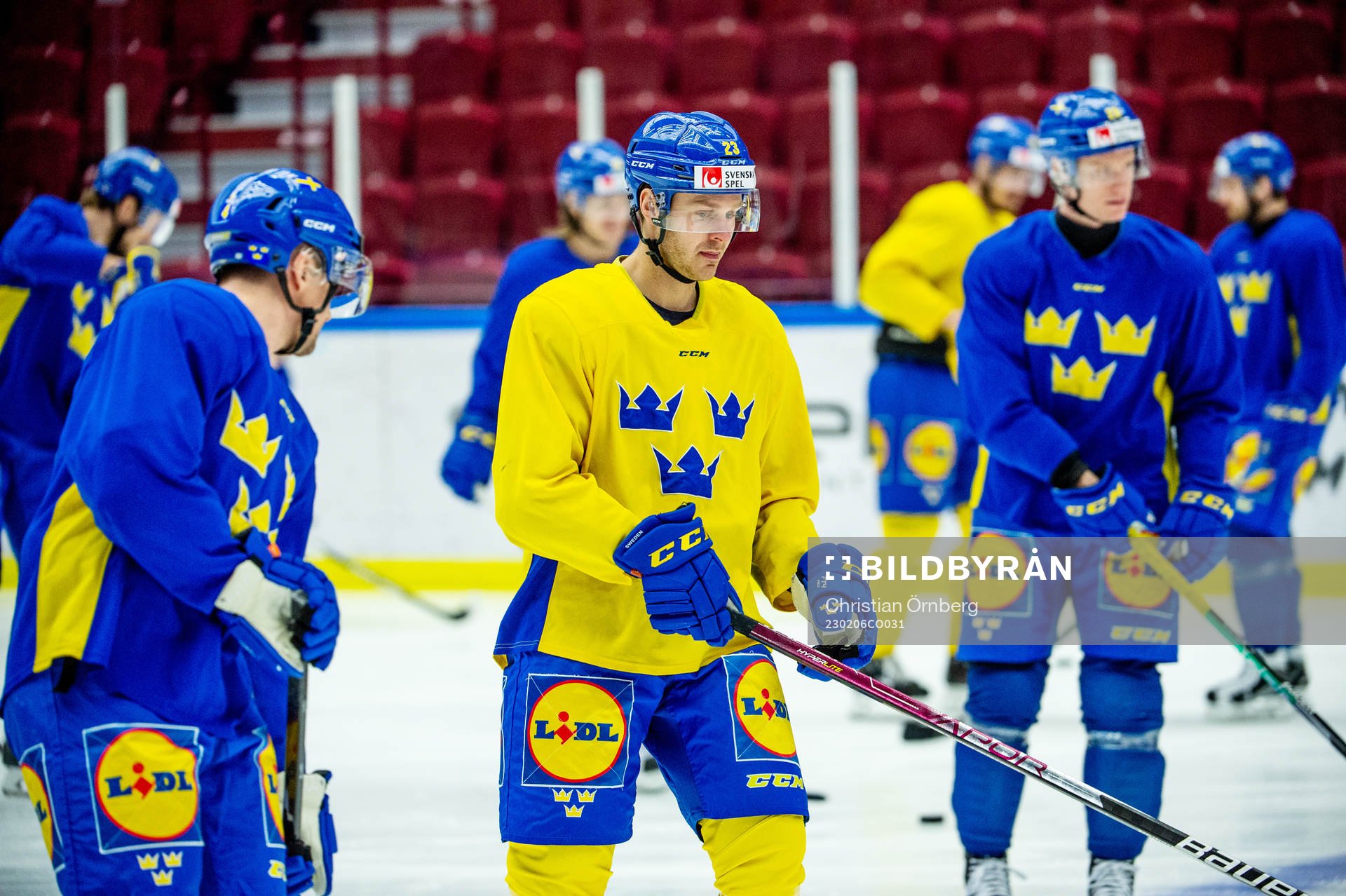 Lucas Wallmark of Sweden at a practice session